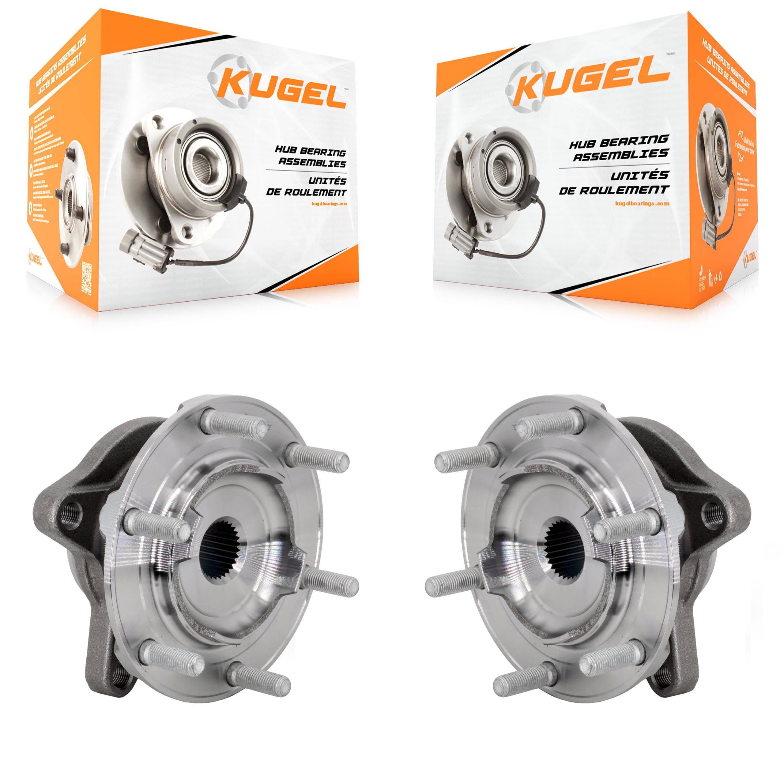 Kugel - K70-102082 - Front Wheel Bearing and Hub Assembly Kits image 1