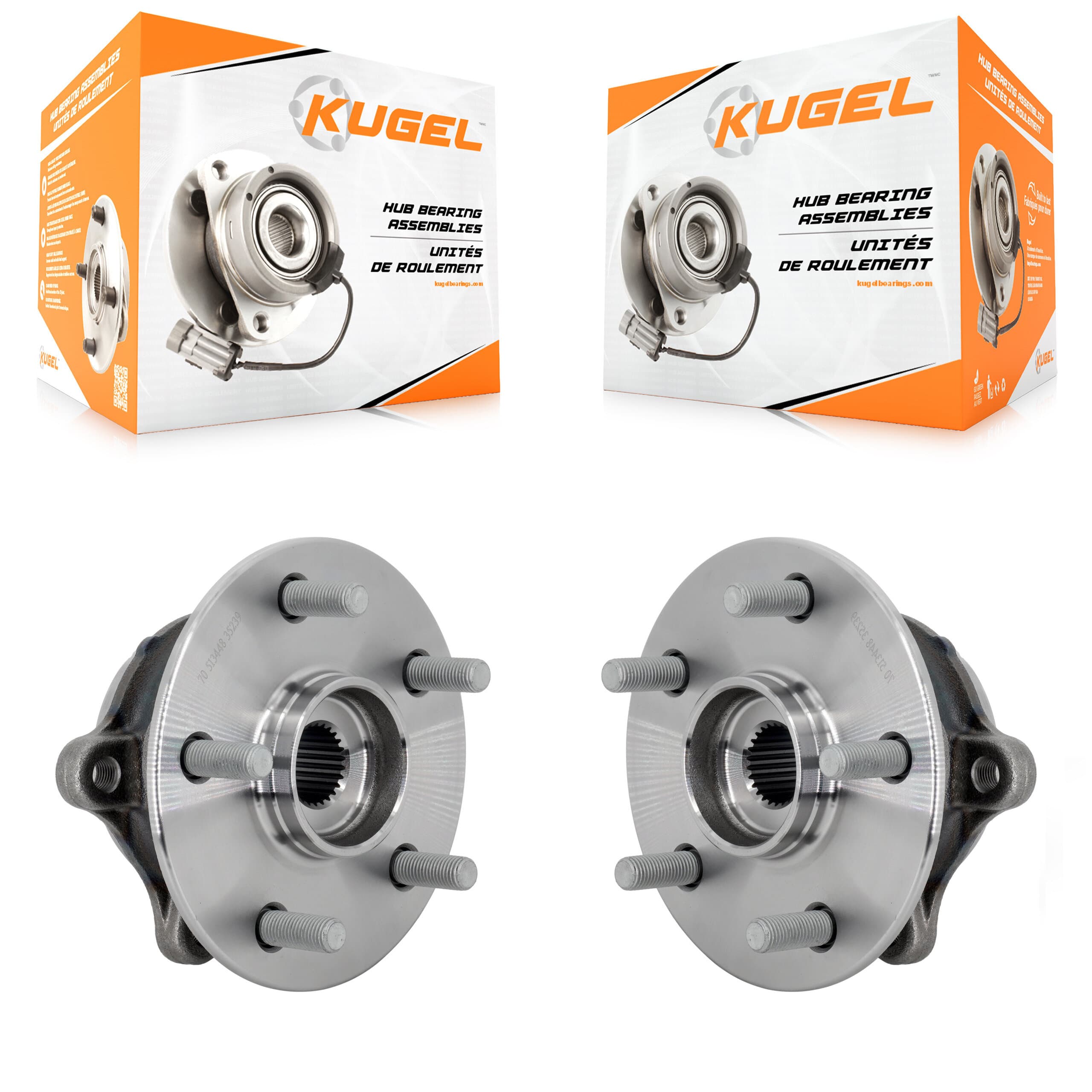 Kugel - K70-102190 - Front Wheel Bearing and Hub Assembly Kits image 1