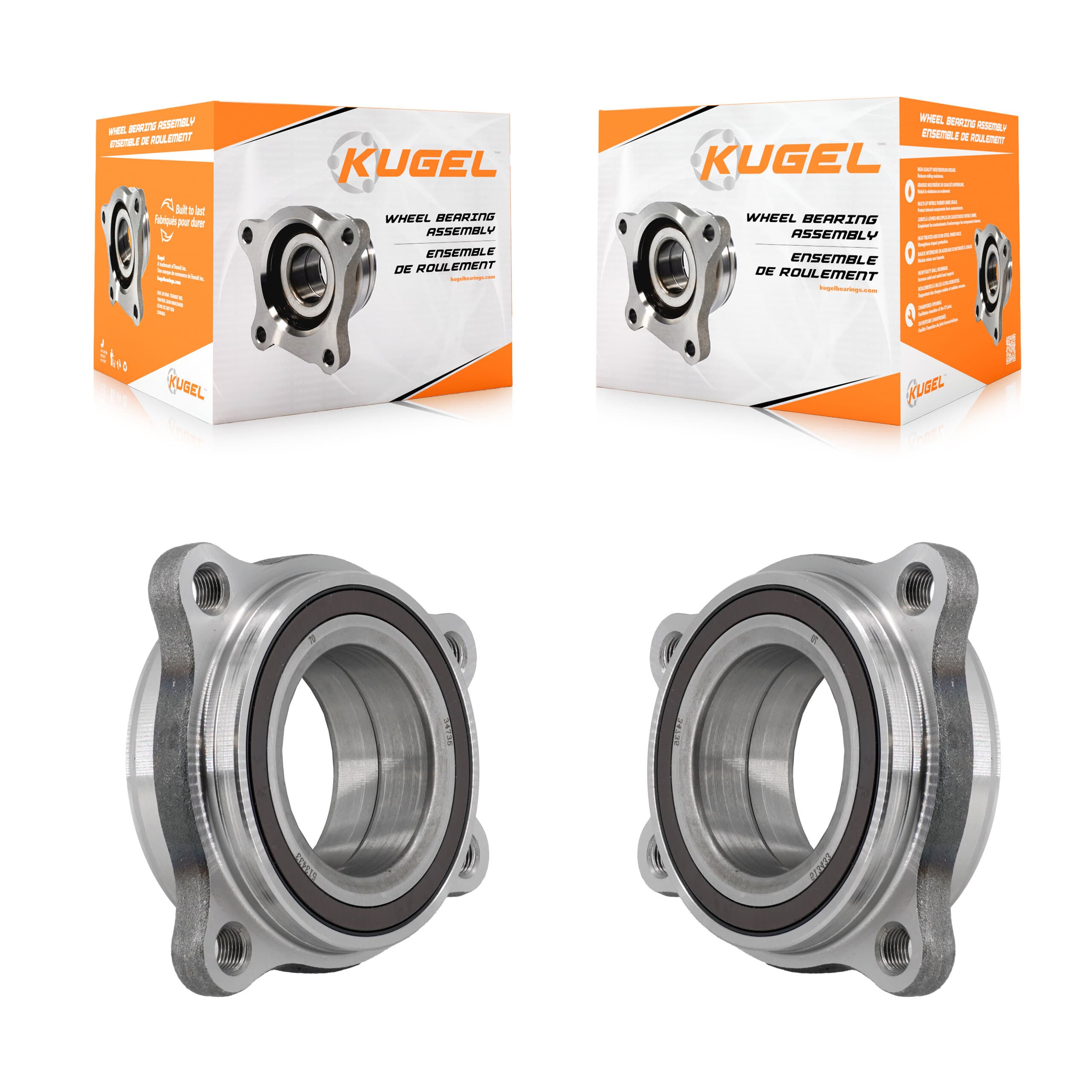 Kugel - K70-102250 - Front Wheel Bearing Assembly Kits image 1