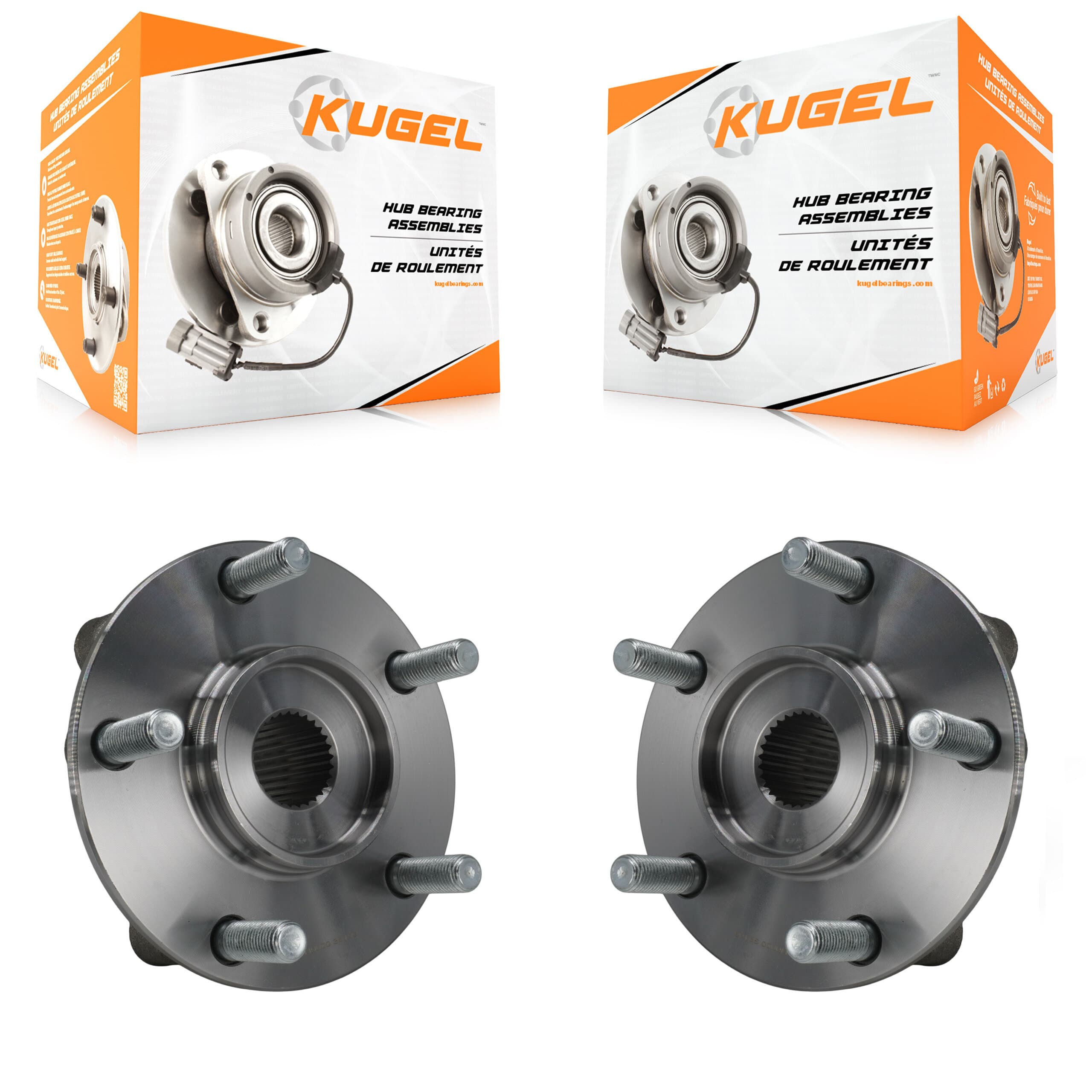 Kugel - K70-102268 - Front Wheel Bearing and Hub Assembly Kits image 1