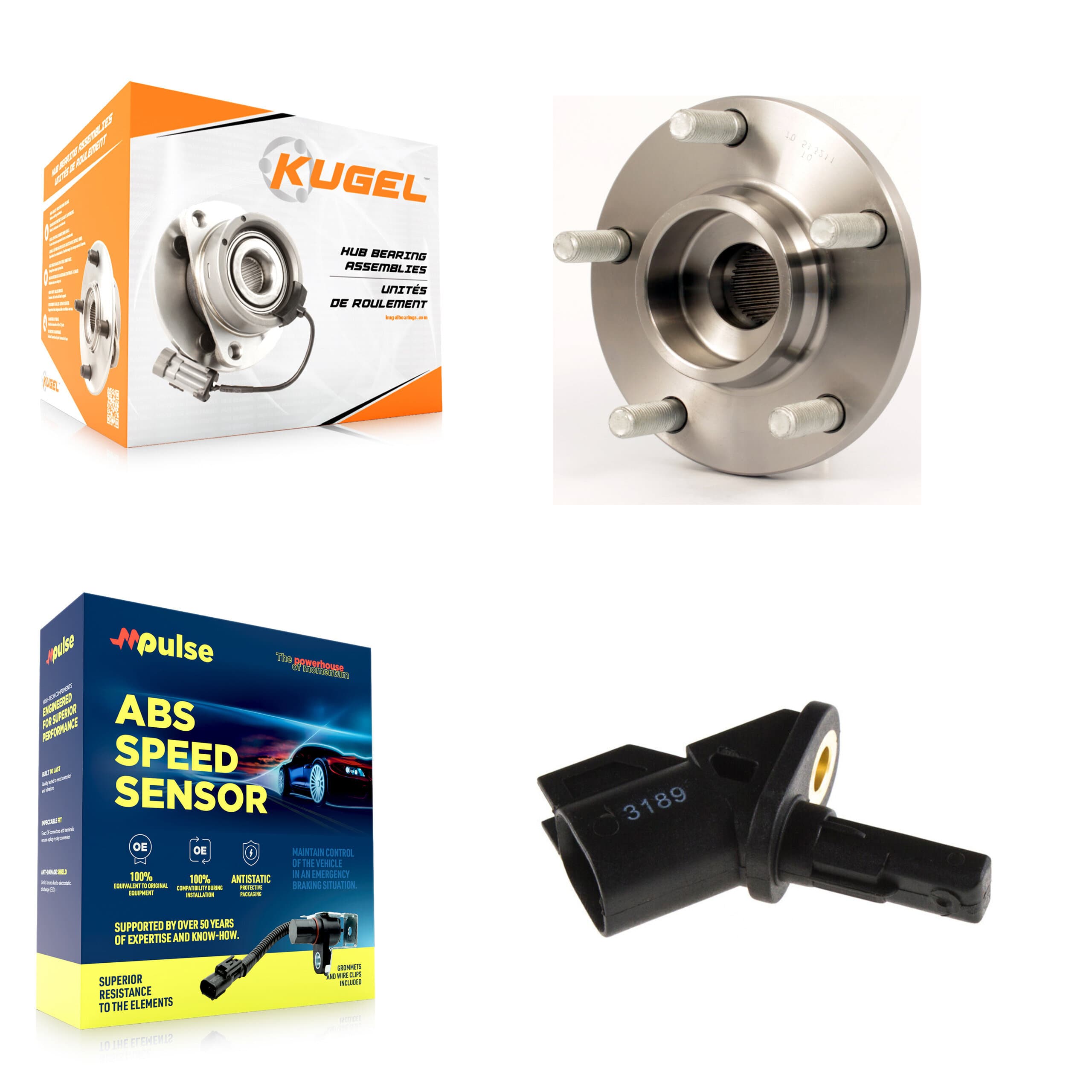 Kugel - K7S-100149 - Front Wheel Bearing and Hub Assembly Kits image 1