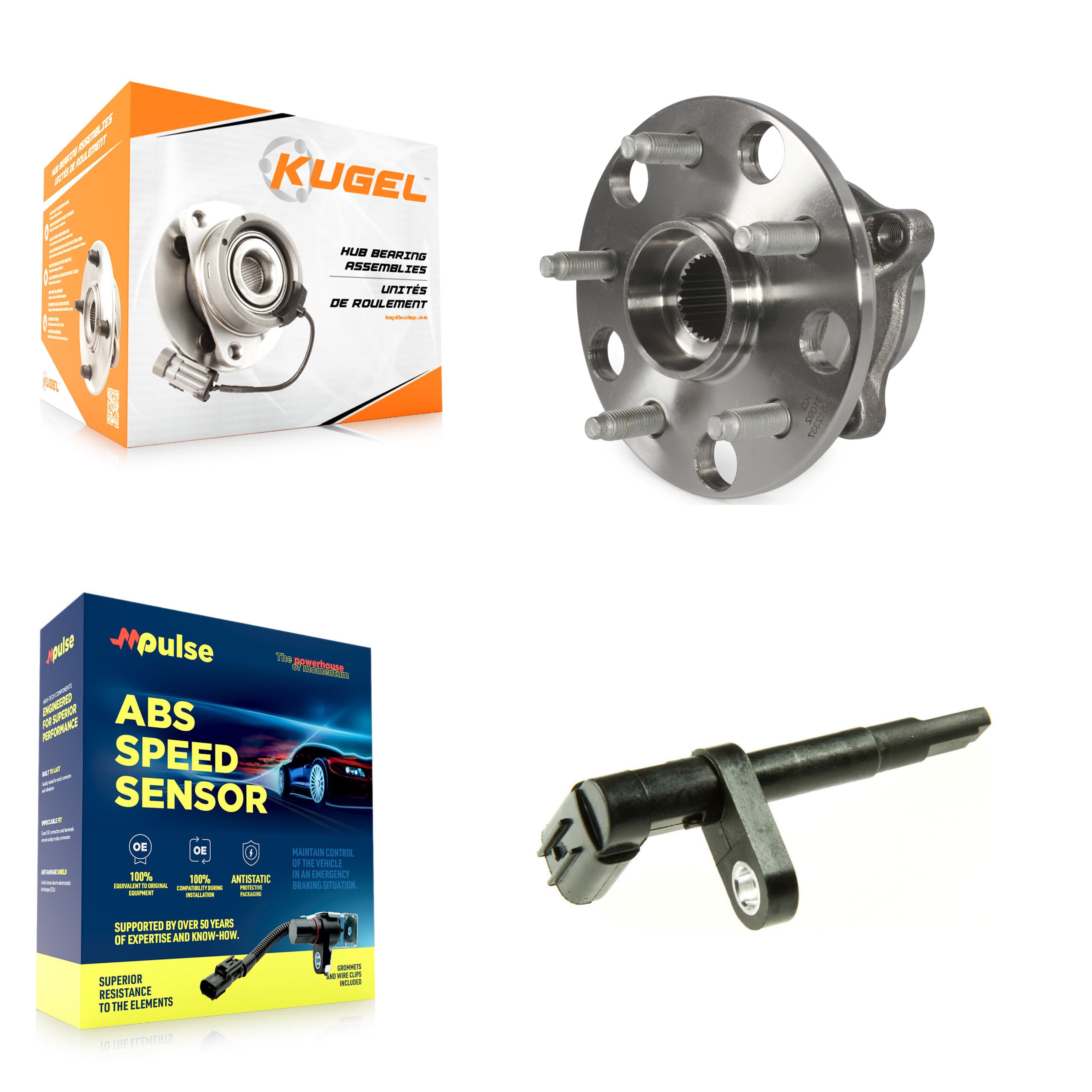 Kugel - K7S-100380 - Rear Wheel Bearing and Hub Assembly Kits image 1