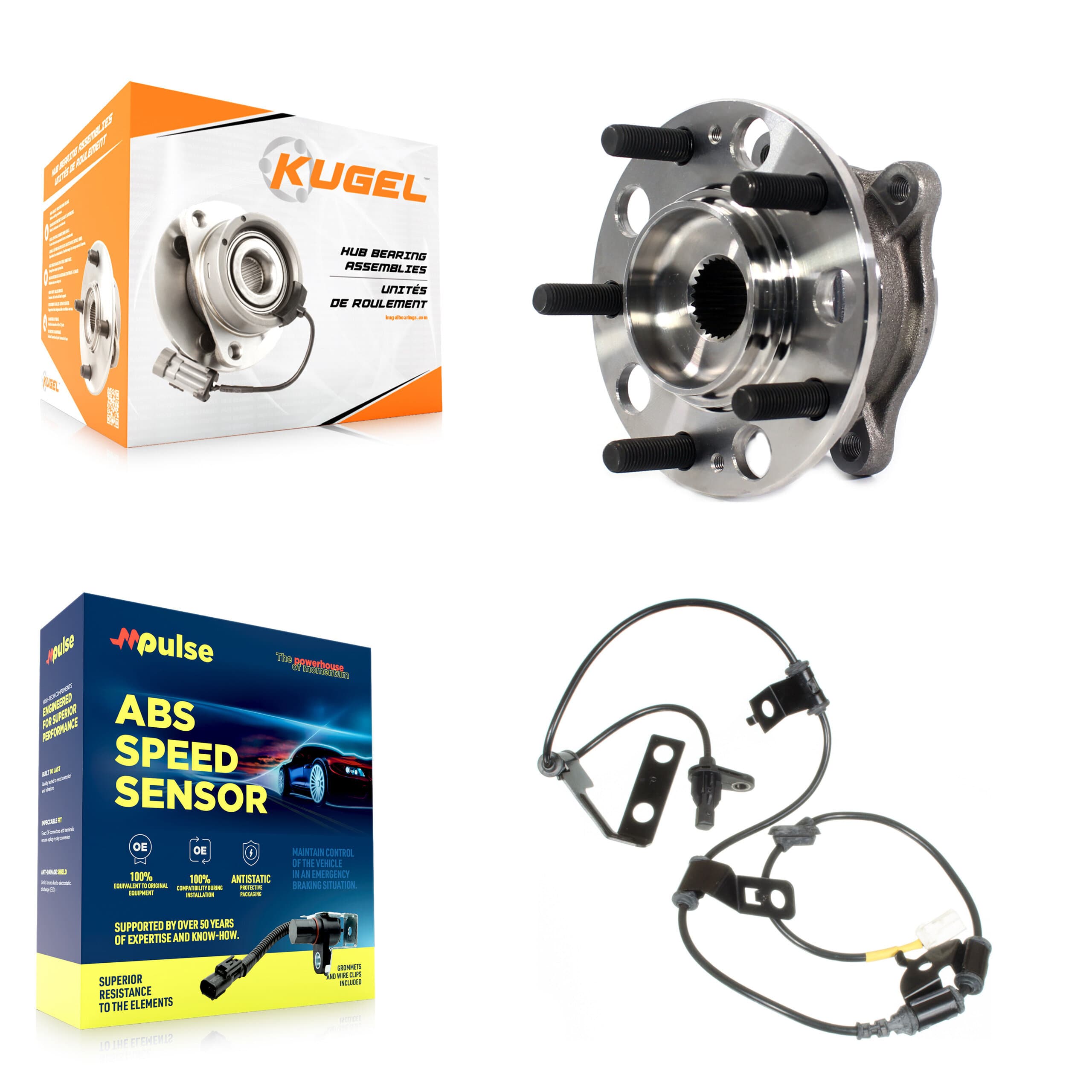 Kugel - K7S-100386 - Rear Wheel Bearing and Hub Assembly Kits image 1