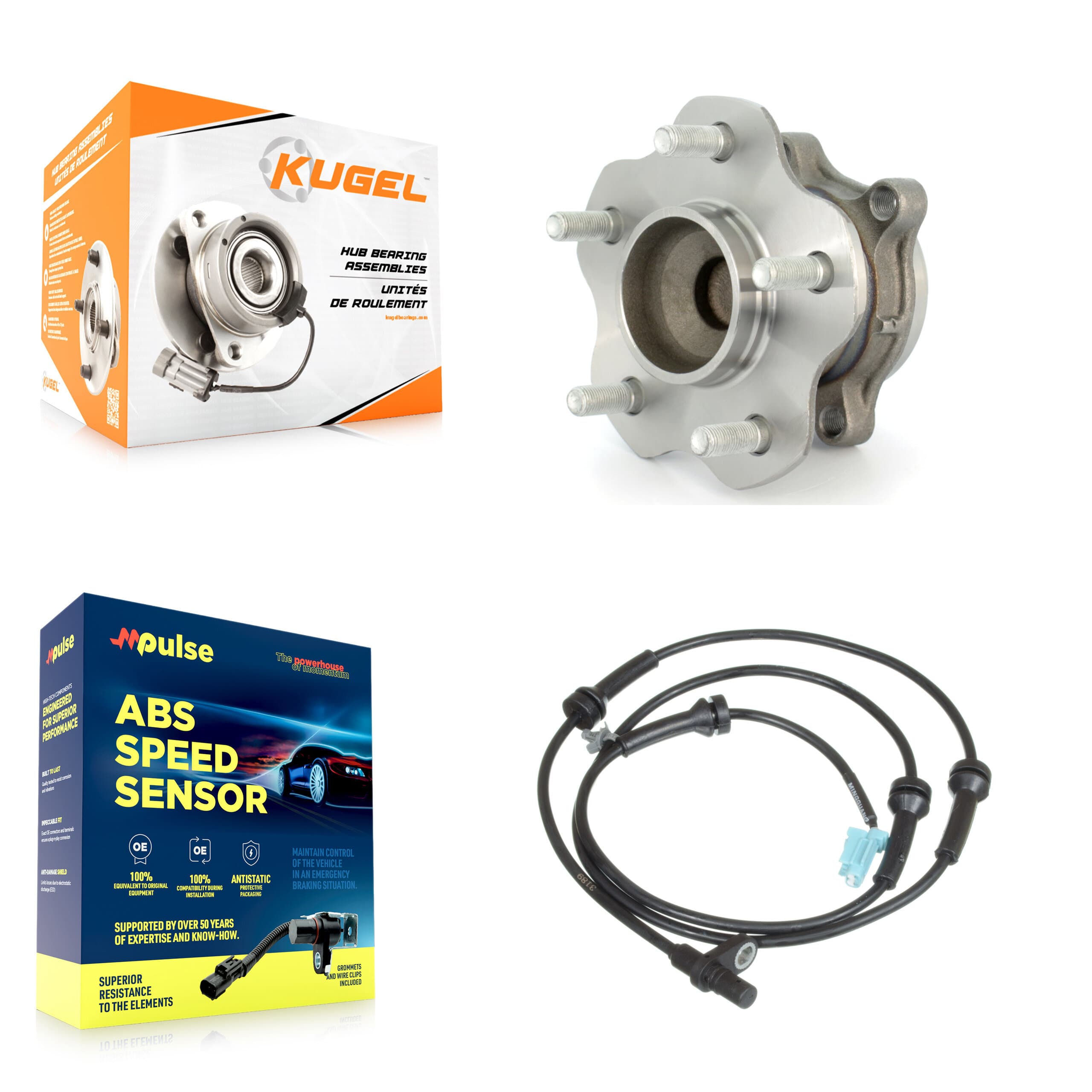 Kugel - K7S-100388 - Rear Wheel Bearing and Hub Assembly Kits image 1