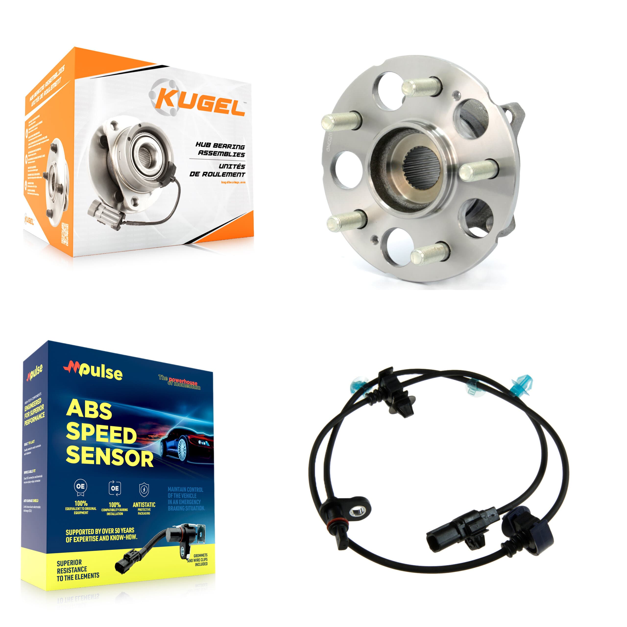Kugel - K7S-100395 - Rear Wheel Bearing and Hub Assembly Kits image 1