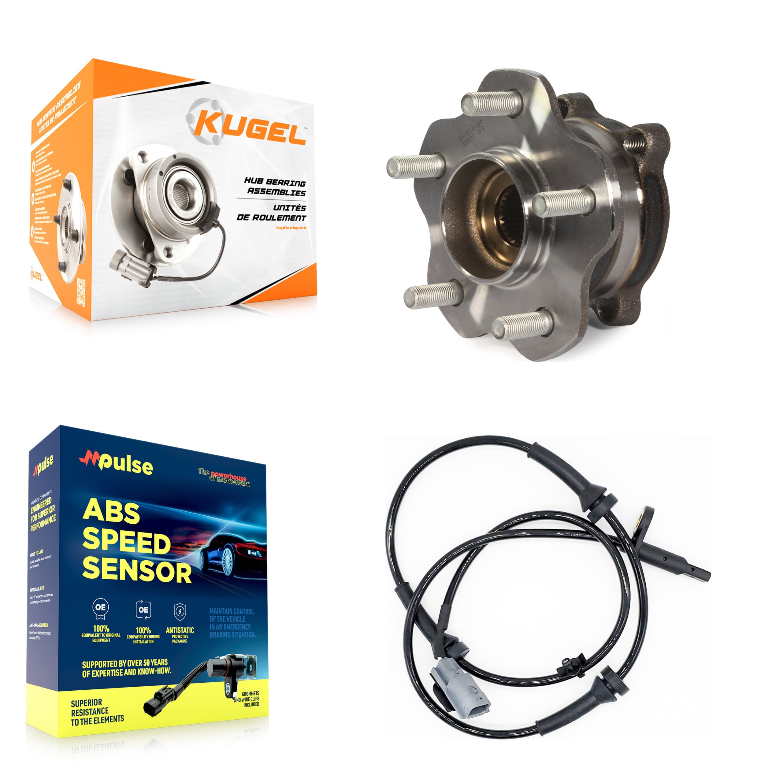 Kugel - K7S-100433 - Rear Wheel Bearing and Hub Assembly Kits image 1