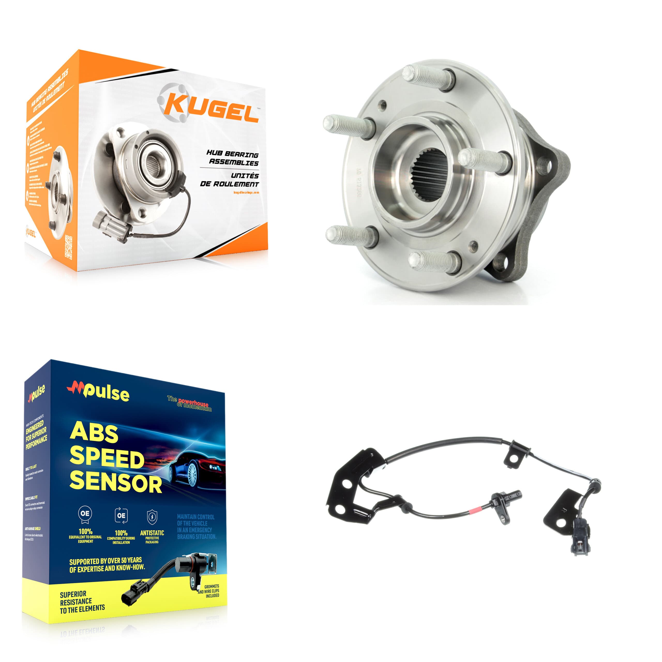 Kugel - K7S-100444 - Rear Wheel Bearing and Hub Assembly Kits image 1