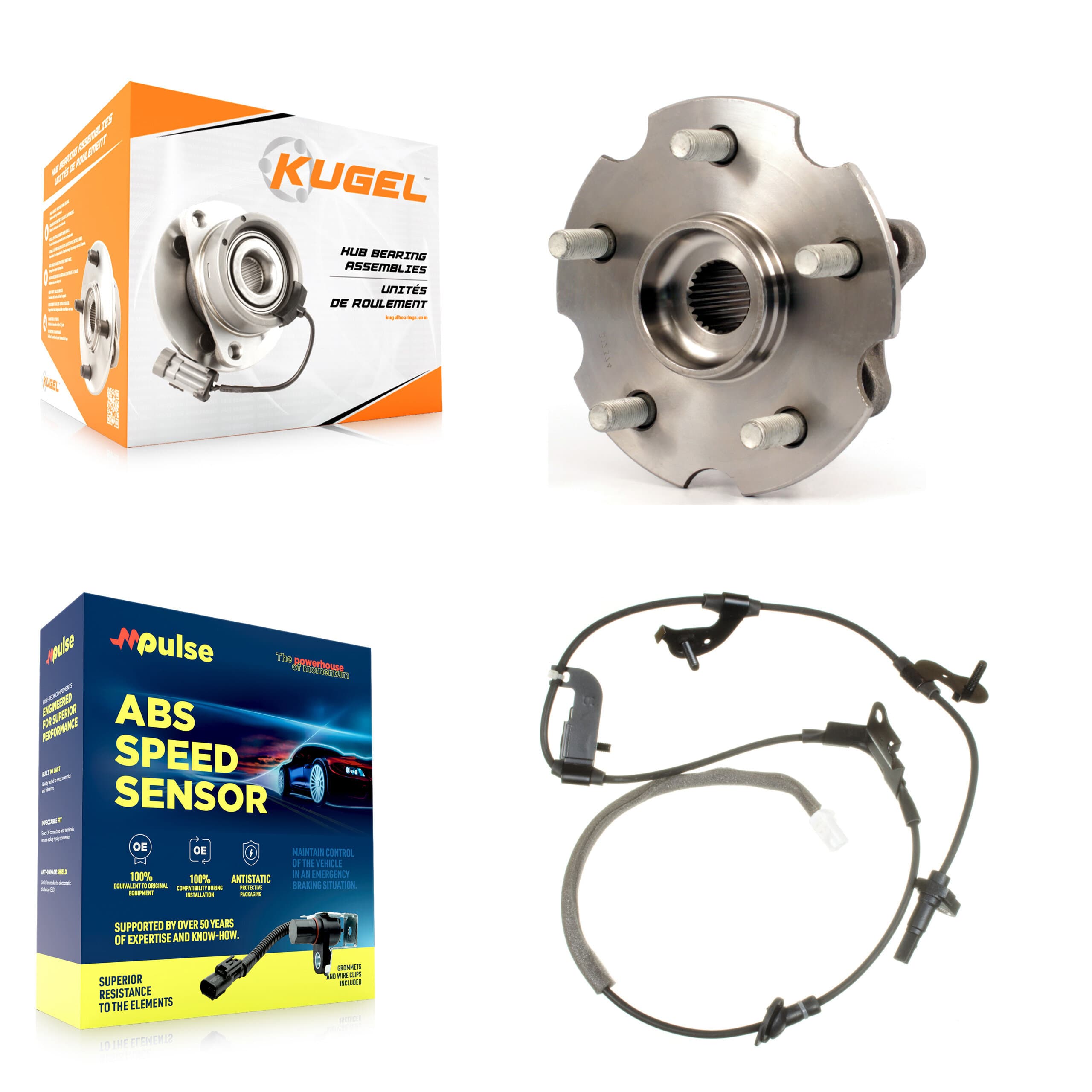 Kugel - K7S-100447 - Rear Wheel Bearing and Hub Assembly Kits image 1