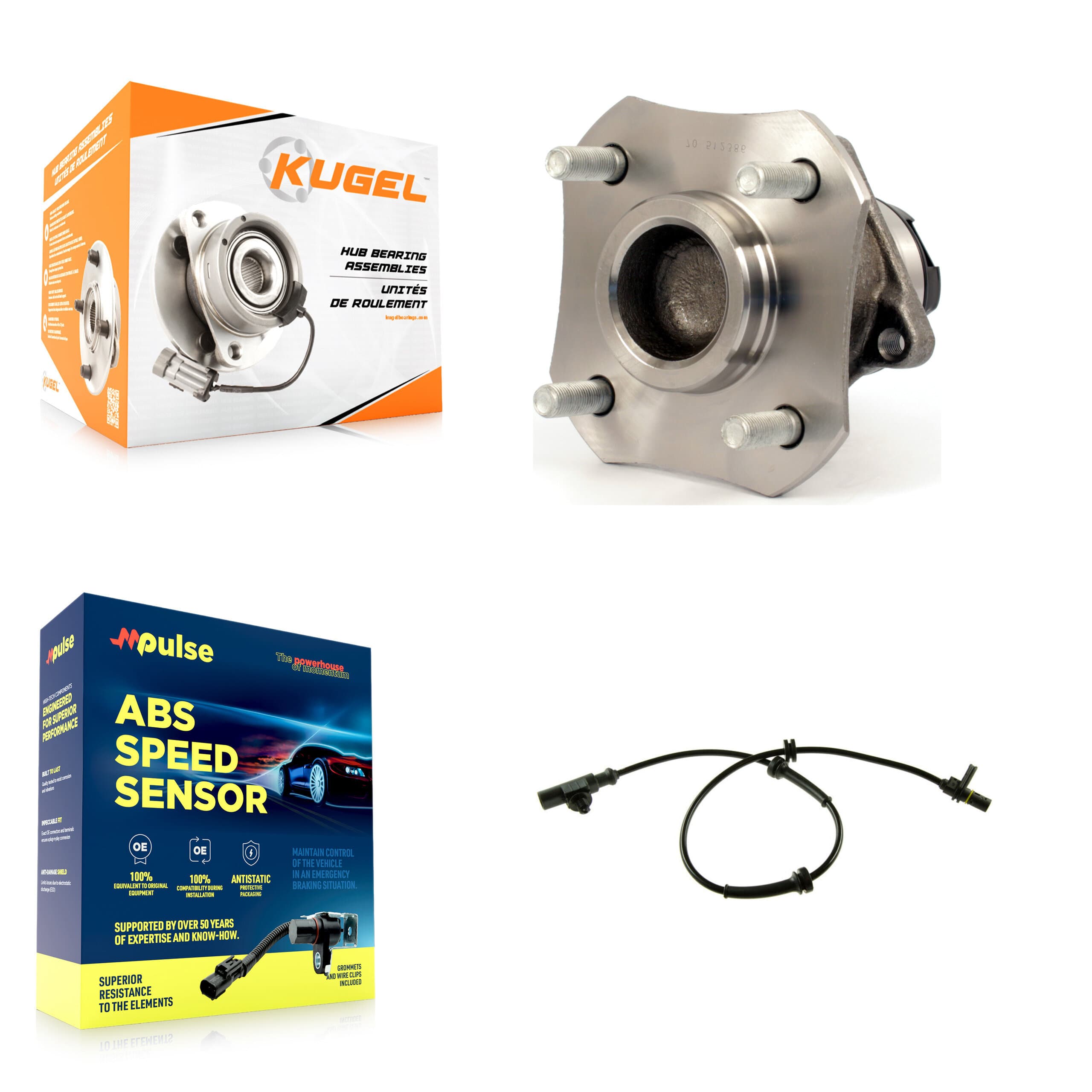 Kugel - K7S-100505 - Rear Wheel Bearing and Hub Assembly Kits image 1