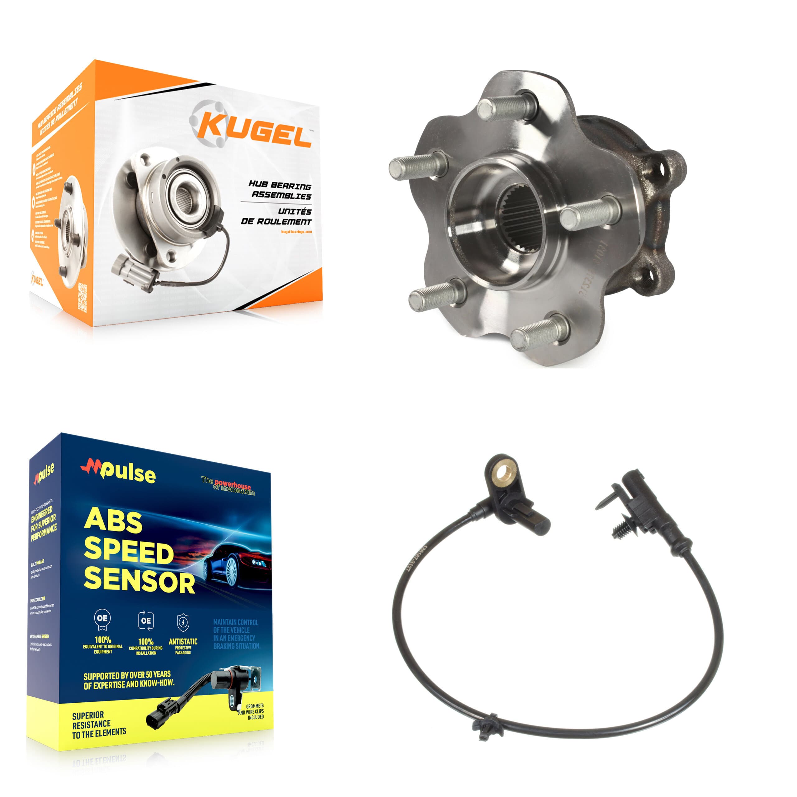 Kugel - K7S-100543 - Rear Wheel Bearing and Hub Assembly Kits image 1