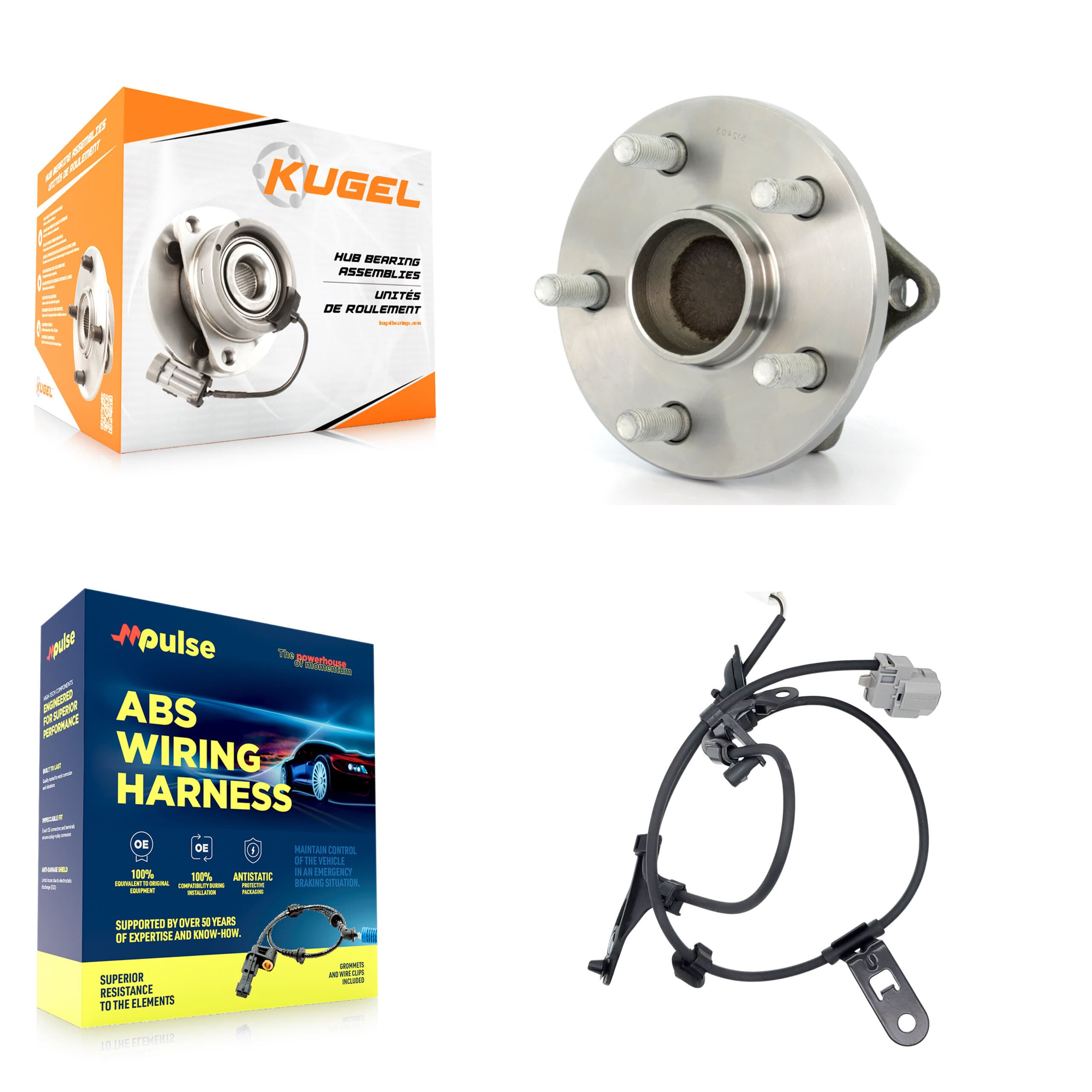 Kugel - K7S-100617 - Rear Wheel Bearing and Hub Assembly Kits image 1