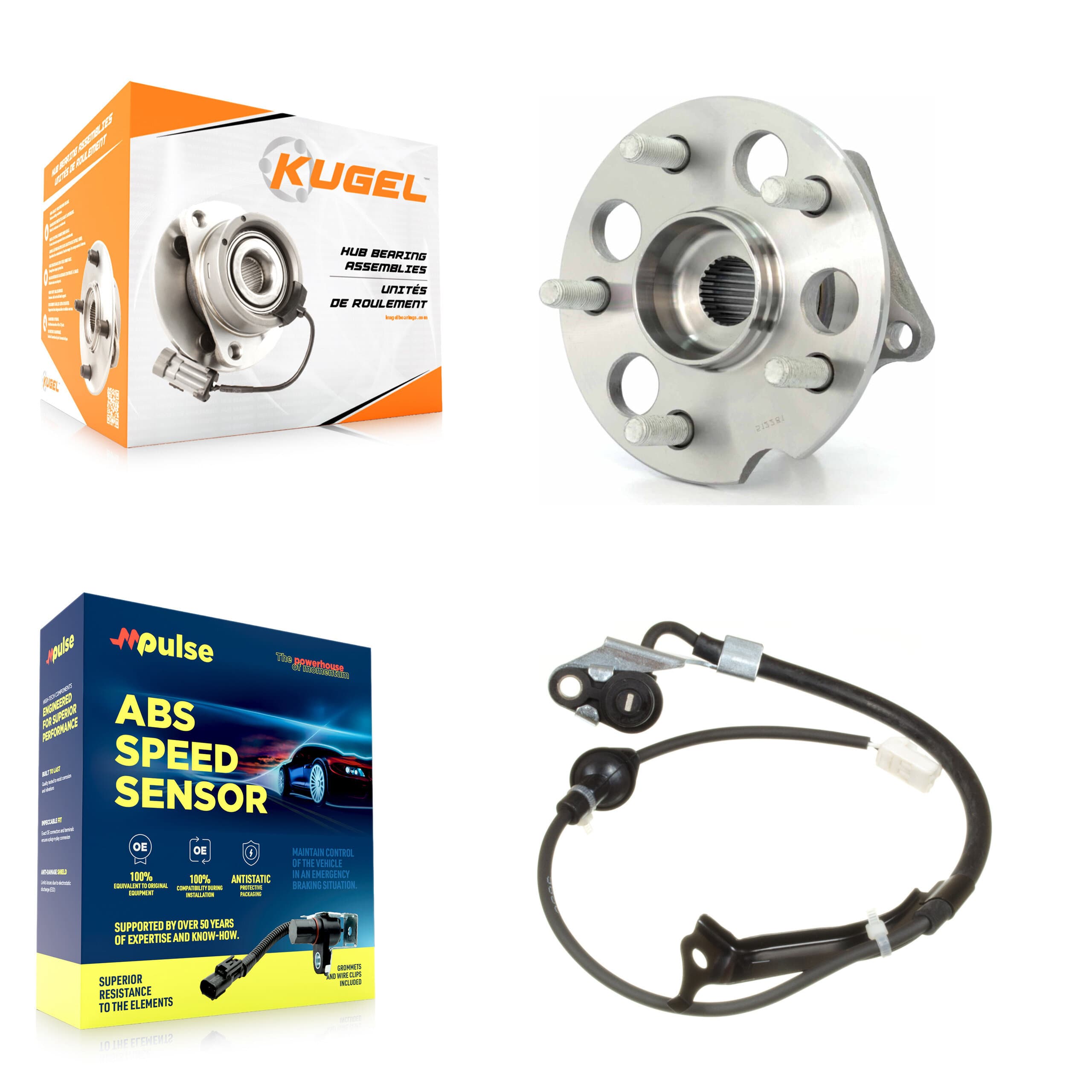 Kugel - K7S-100680 - Rear Wheel Bearing and Hub Assembly Kits image 1