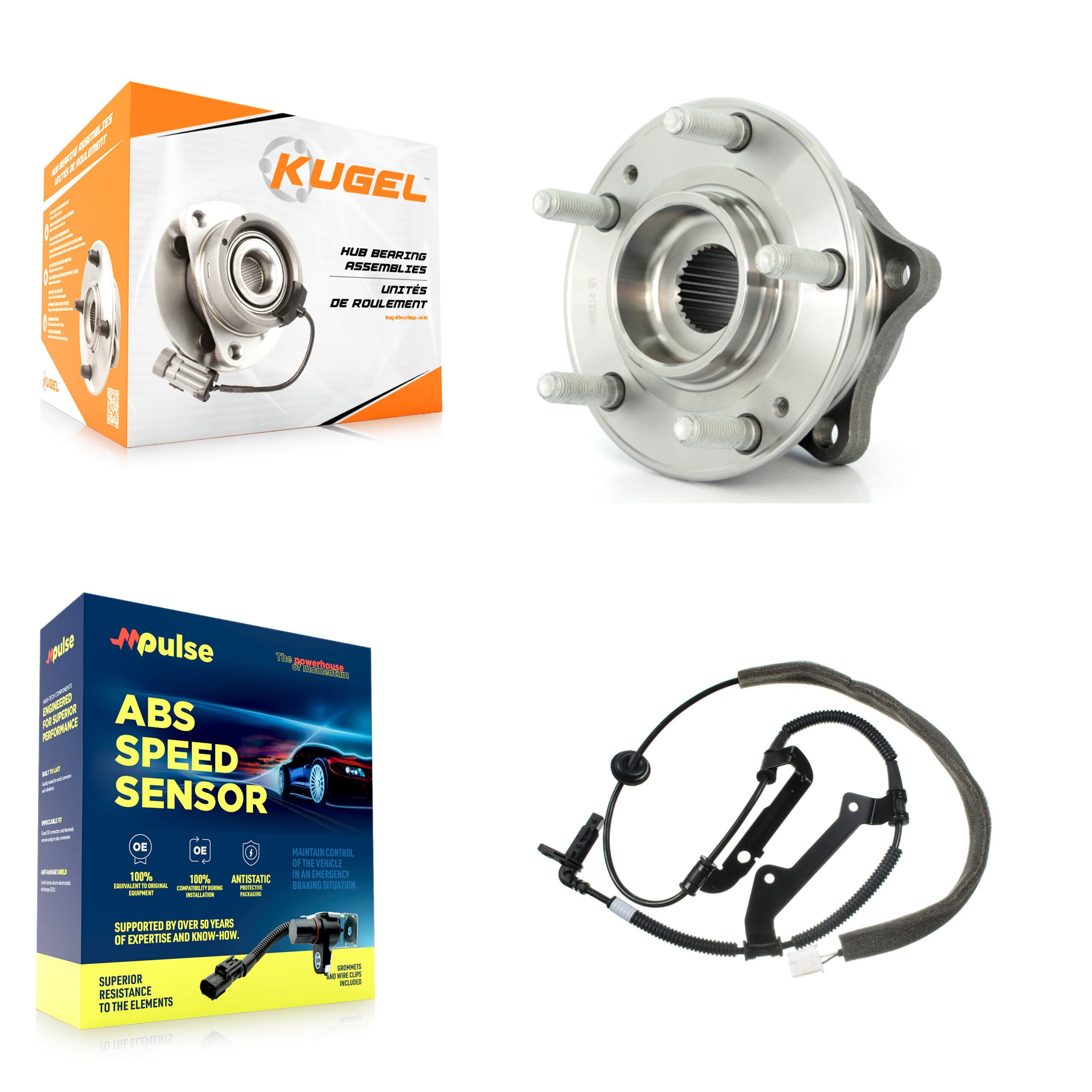 Kugel - K7S-100702 - Rear Wheel Bearing and Hub Assembly Kits image 1