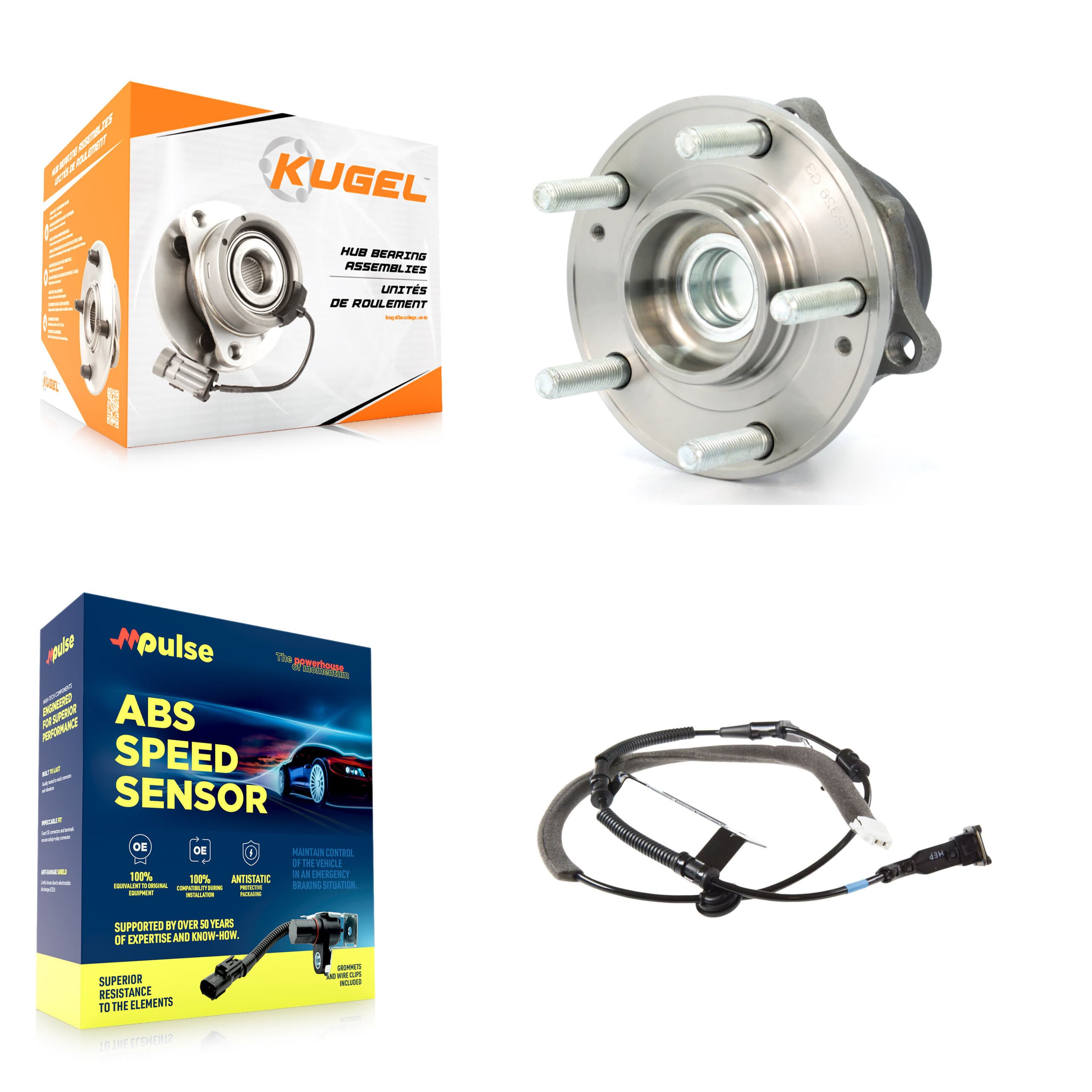 Kugel - K7S-100703 - Rear Wheel Bearing and Hub Assembly Kits image 1
