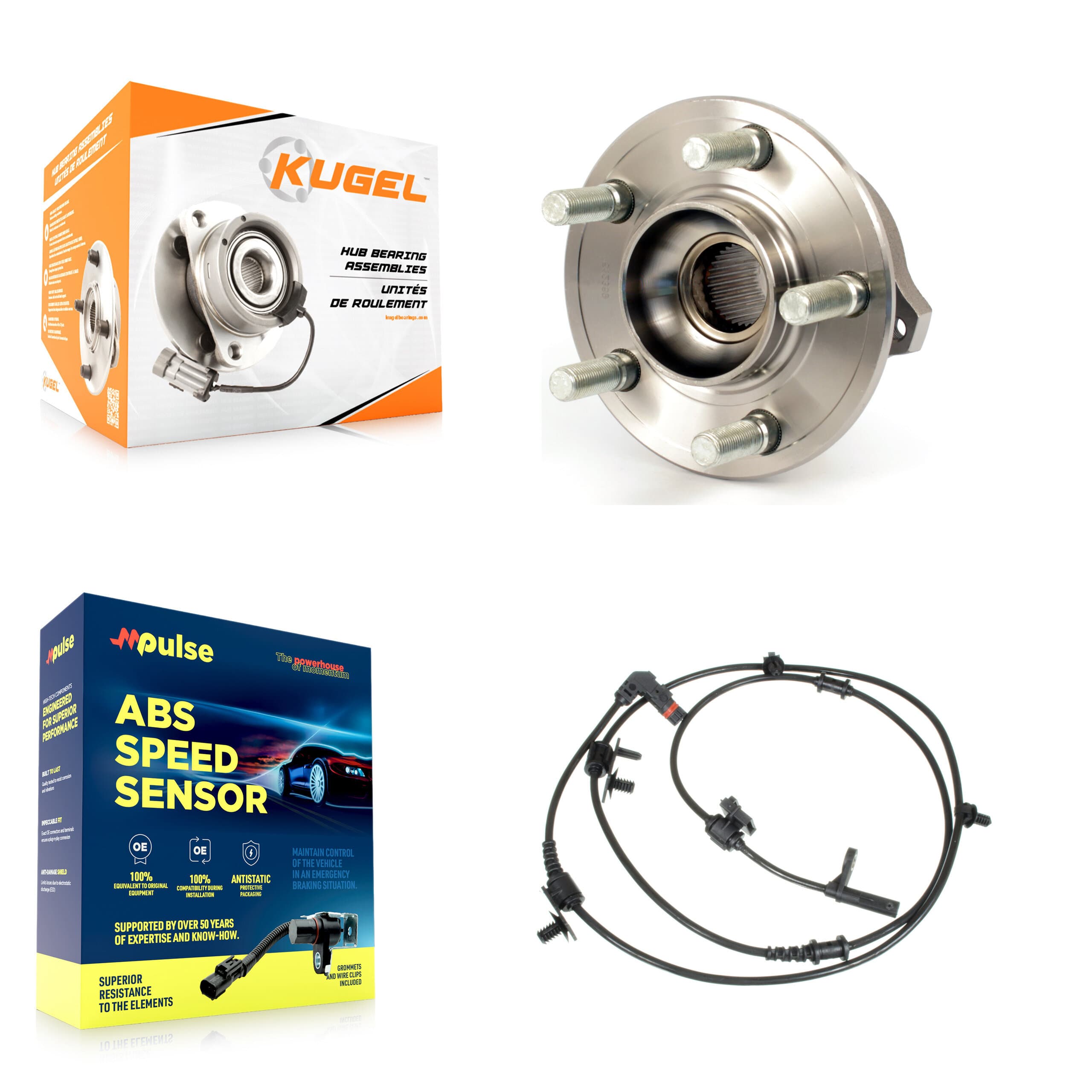Kugel - K7S-100725 - Rear Wheel Bearing and Hub Assembly Kits image 1