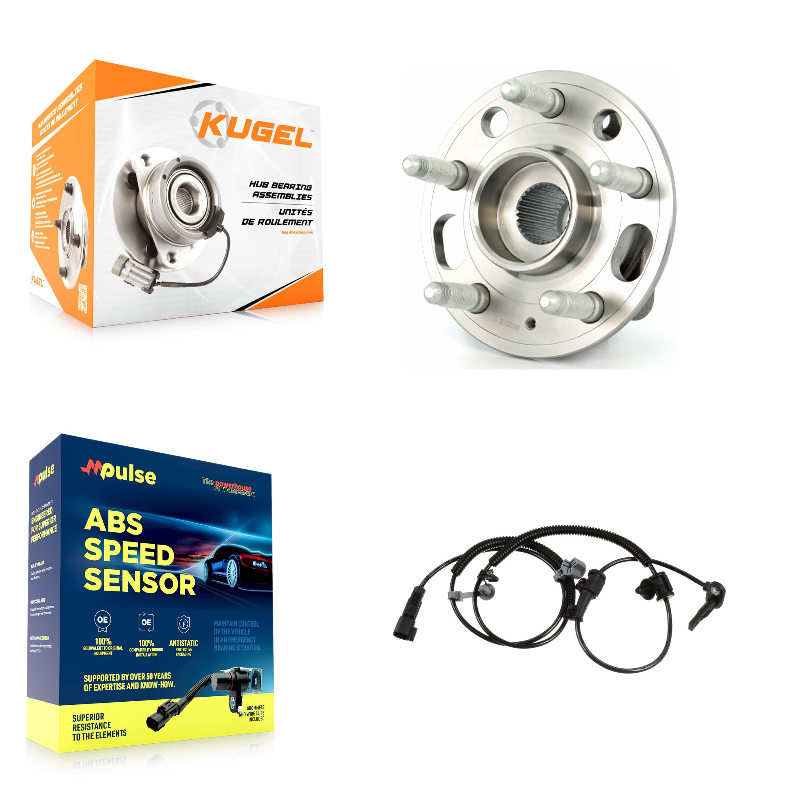 Kugel - K7S-100739 - Rear Wheel Bearing and Hub Assembly Kits image 1