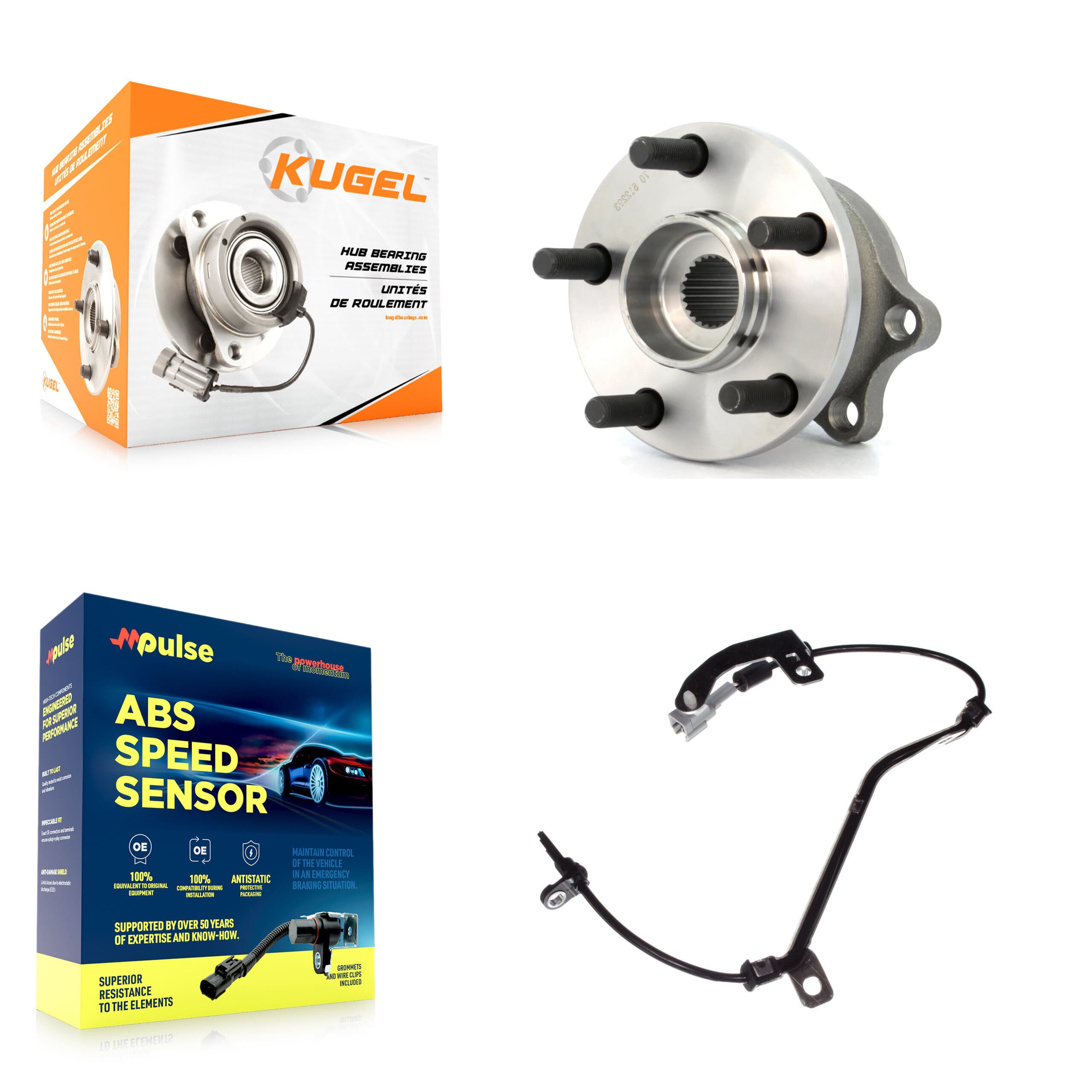 Kugel - K7S-100752 - Rear Wheel Bearing and Hub Assembly Kits image 1