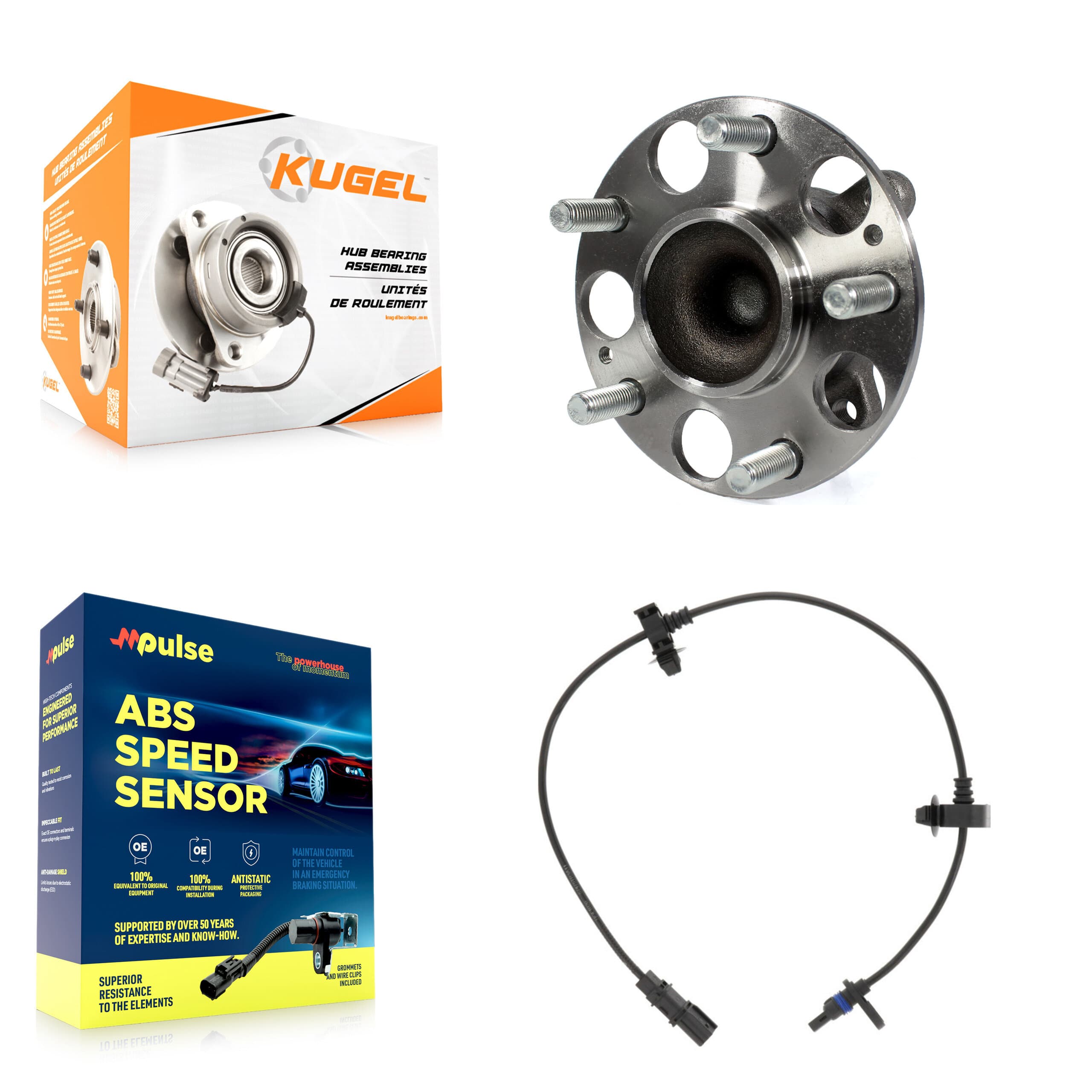 Kugel - K7S-100756 - Rear Wheel Bearing and Hub Assembly Kits image 1