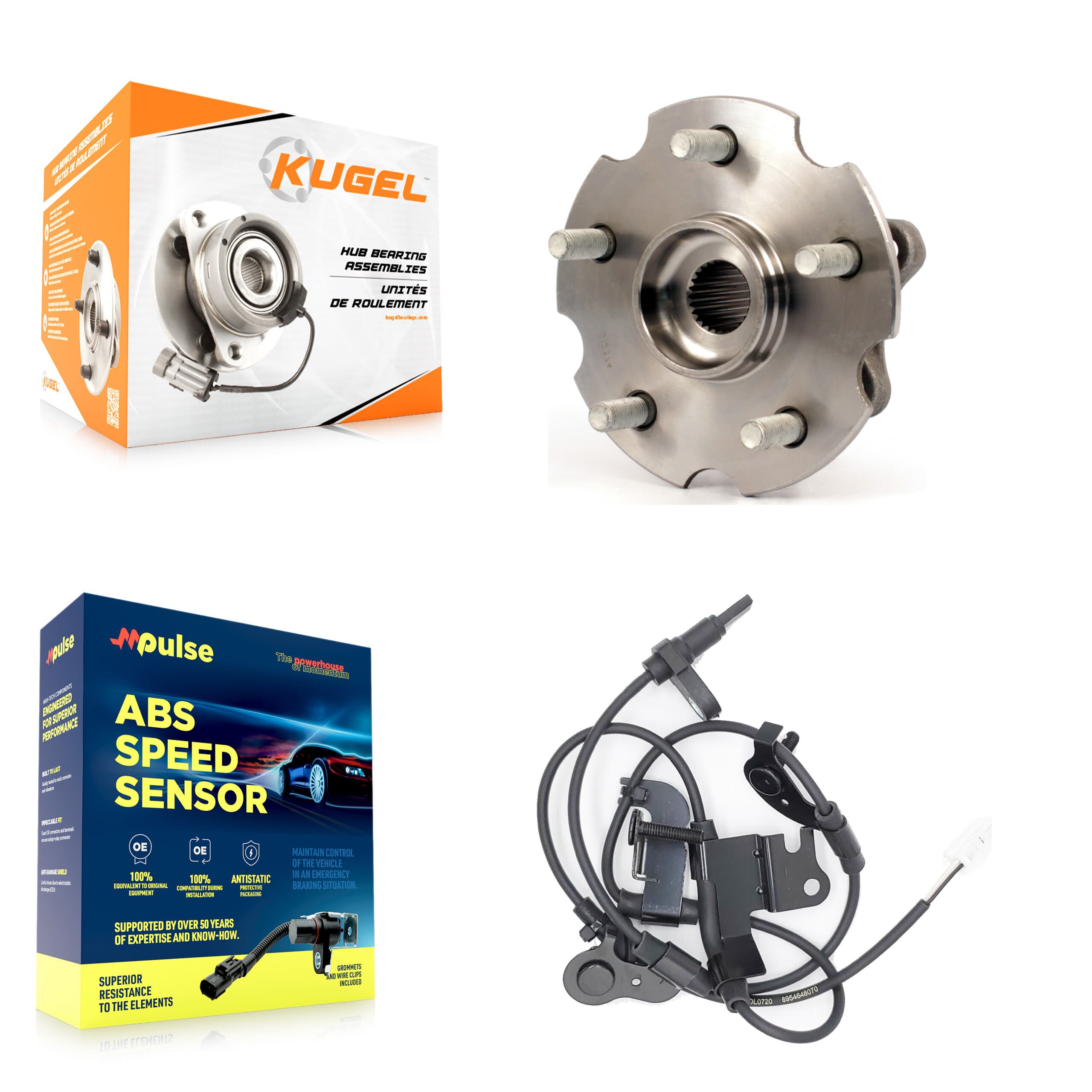 Kugel - K7S-100758 - Rear Wheel Bearing and Hub Assembly Kits image 1