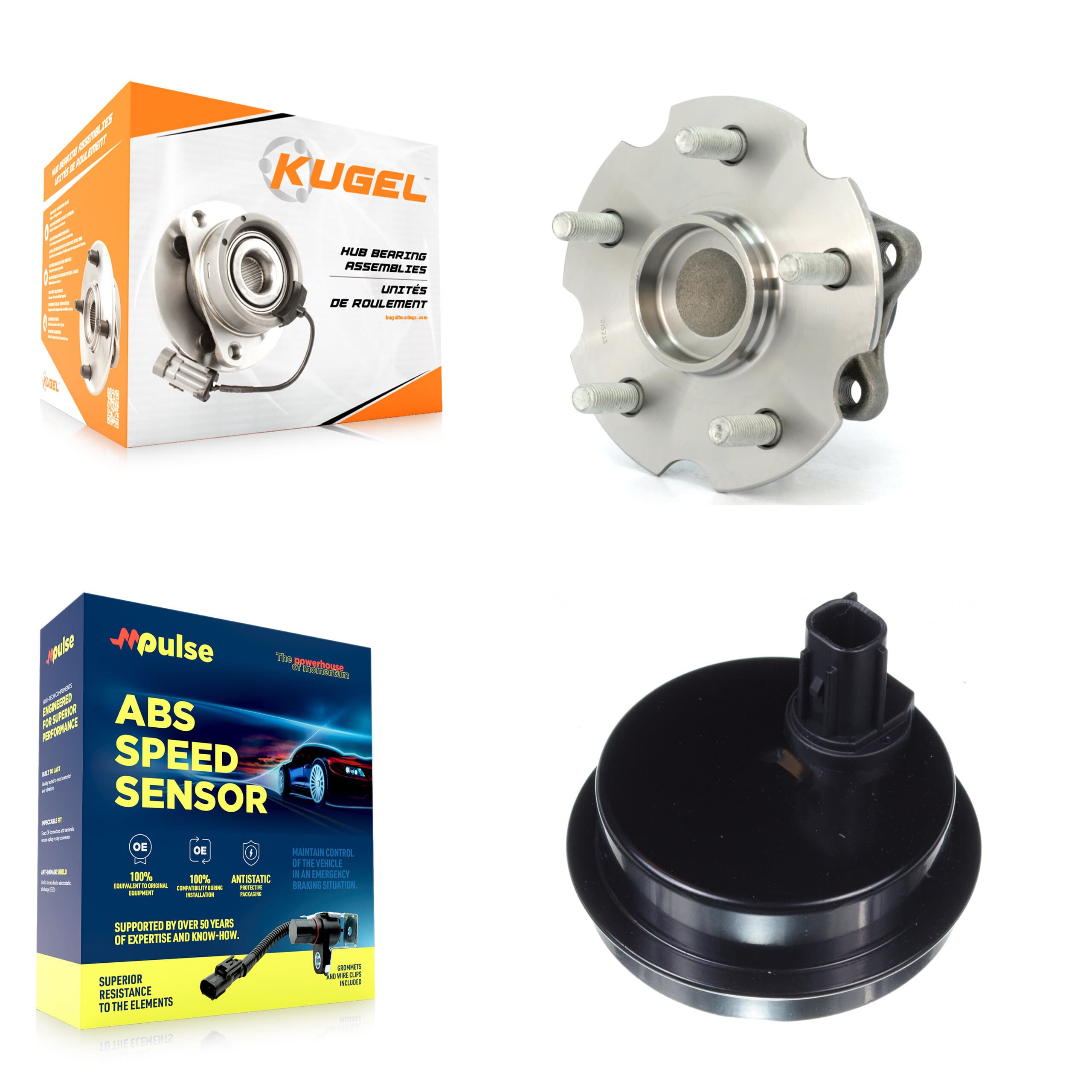 Kugel - K7S-100796 - Rear Wheel Bearing and Hub Assembly Kits image 1