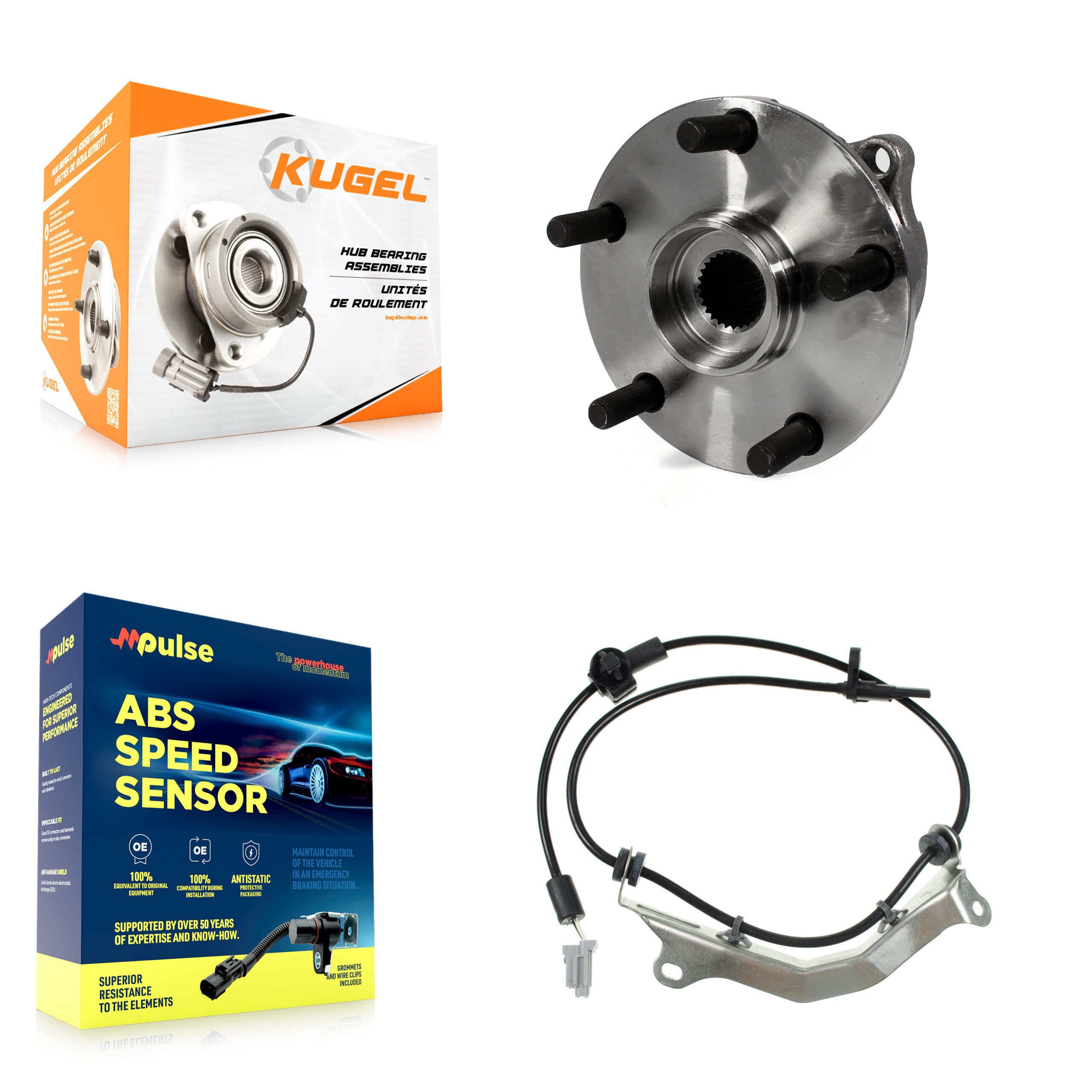 Kugel - K7S-100824 - Rear Wheel Bearing and Hub Assembly Kits image 1