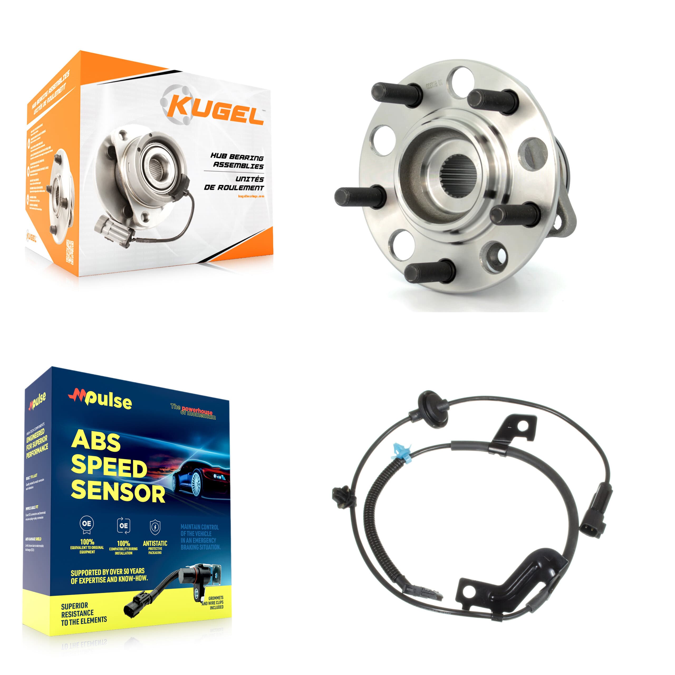 Kugel - K7S-100835 - Rear Wheel Bearing and Hub Assembly Kits image 1