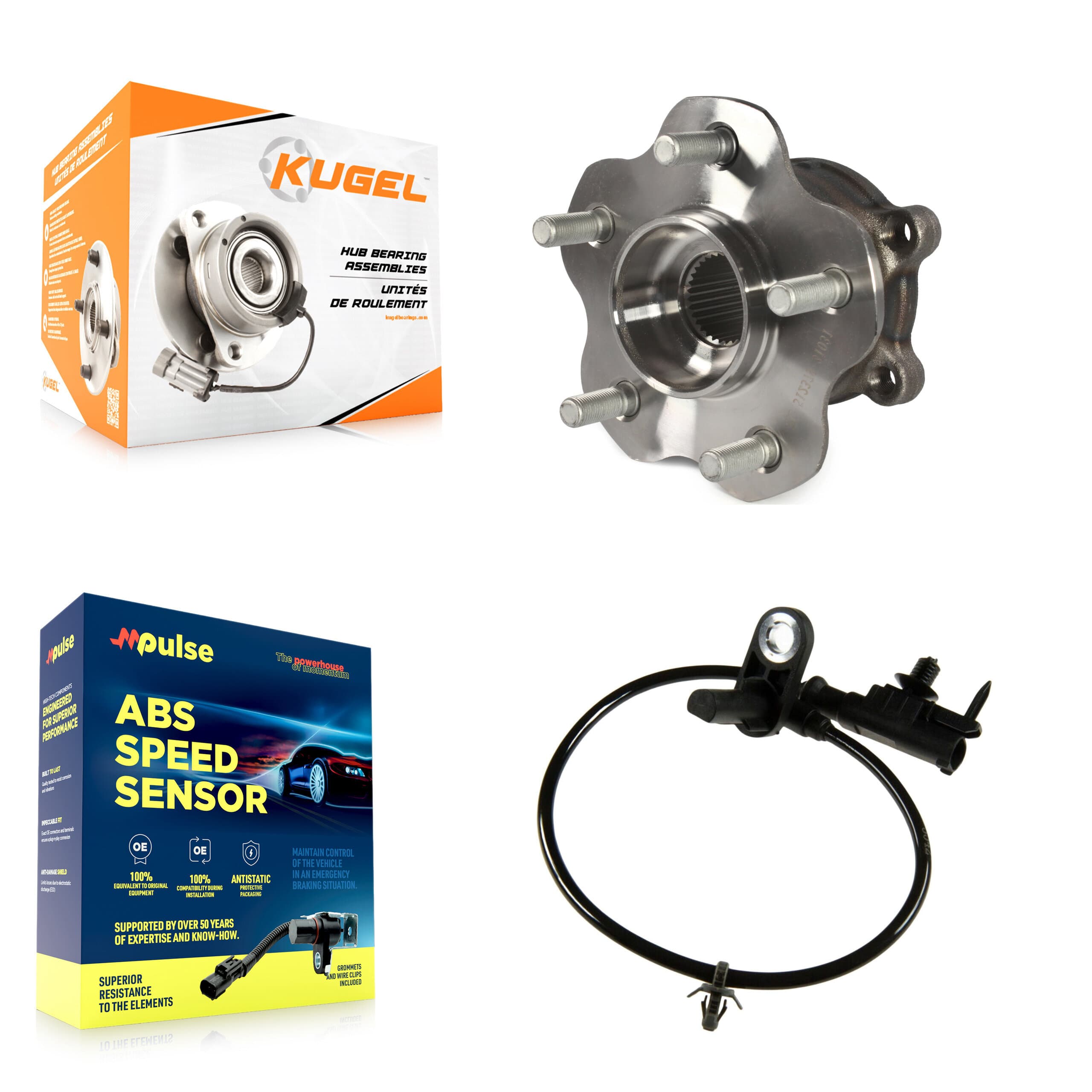Kugel - K7S-100881 - Rear Wheel Bearing and Hub Assembly Kits image 1