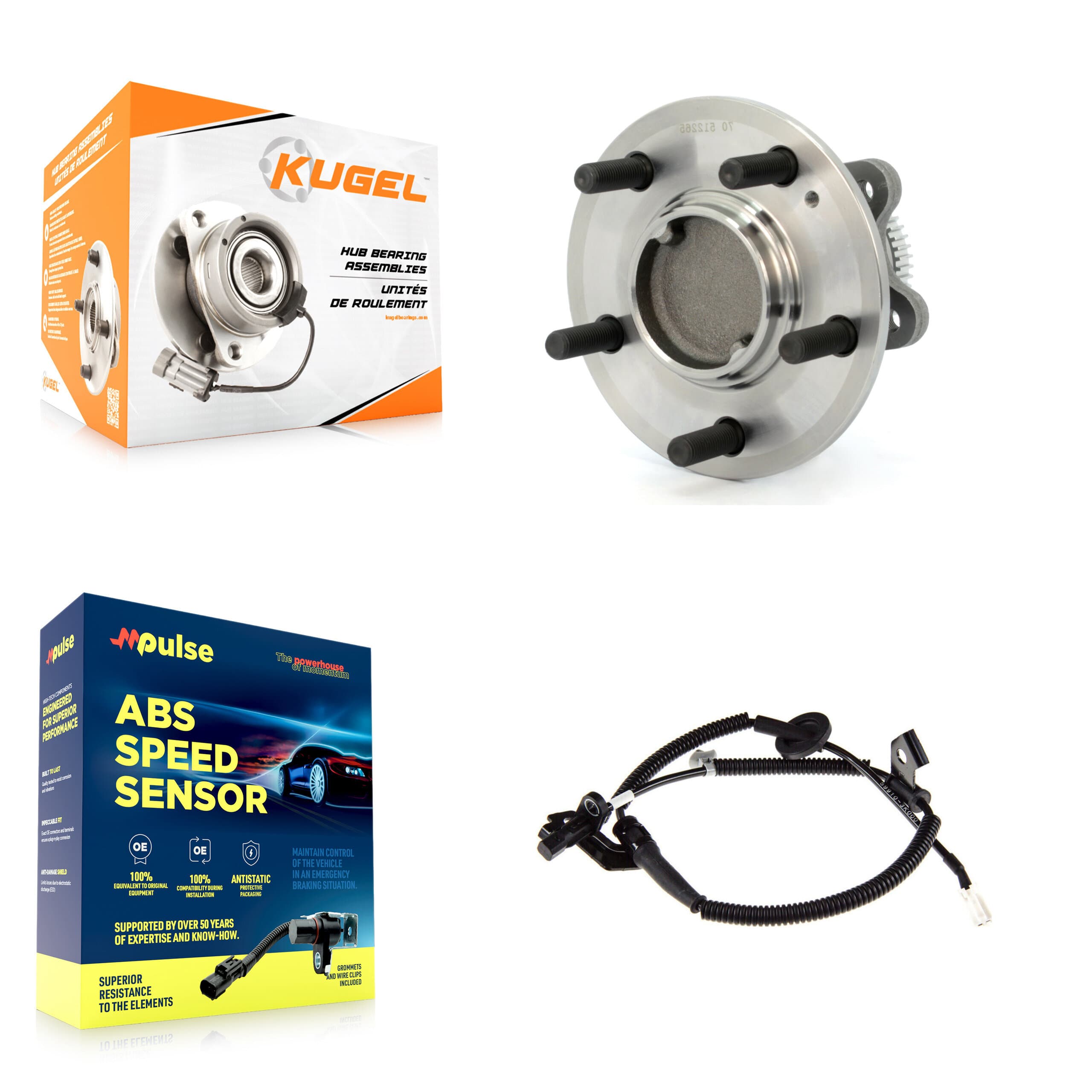 Kugel - K7S-100905 - Rear Wheel Bearing and Hub Assembly Kits image 1