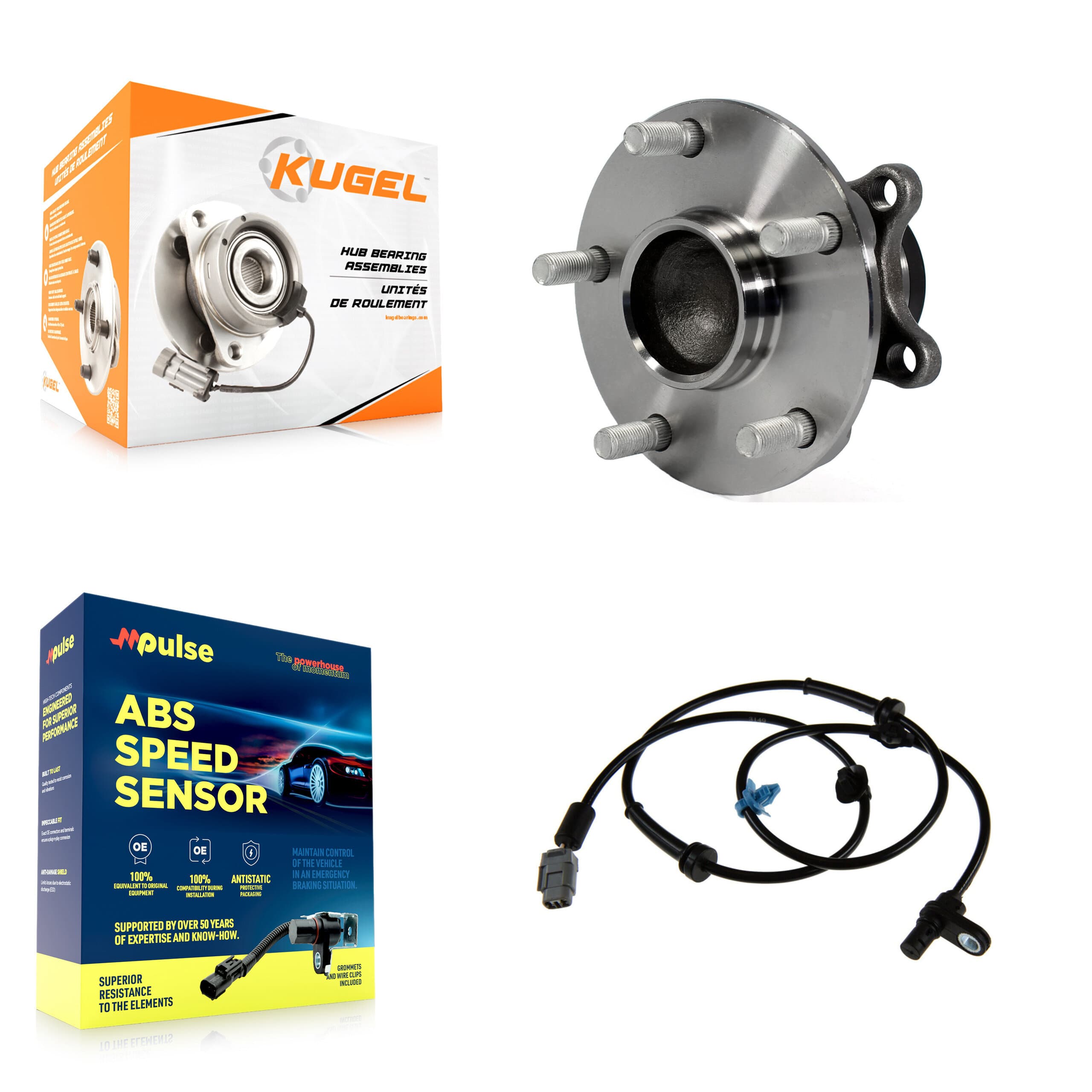 Kugel - K7S-100912 - Rear Wheel Bearing and Hub Assembly Kits image 1