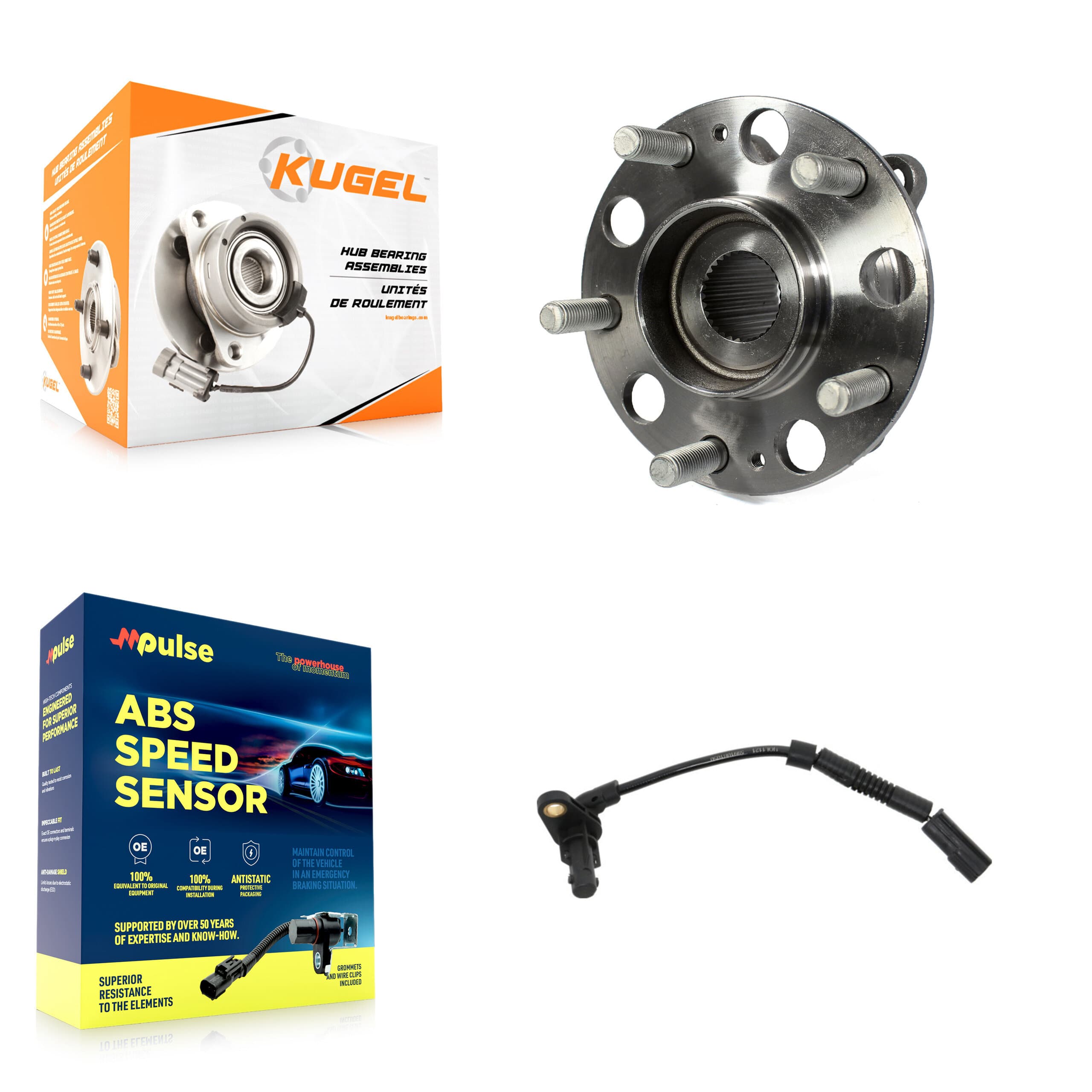 Kugel - K7S-100918 - Rear Wheel Bearing and Hub Assembly Kits image 1