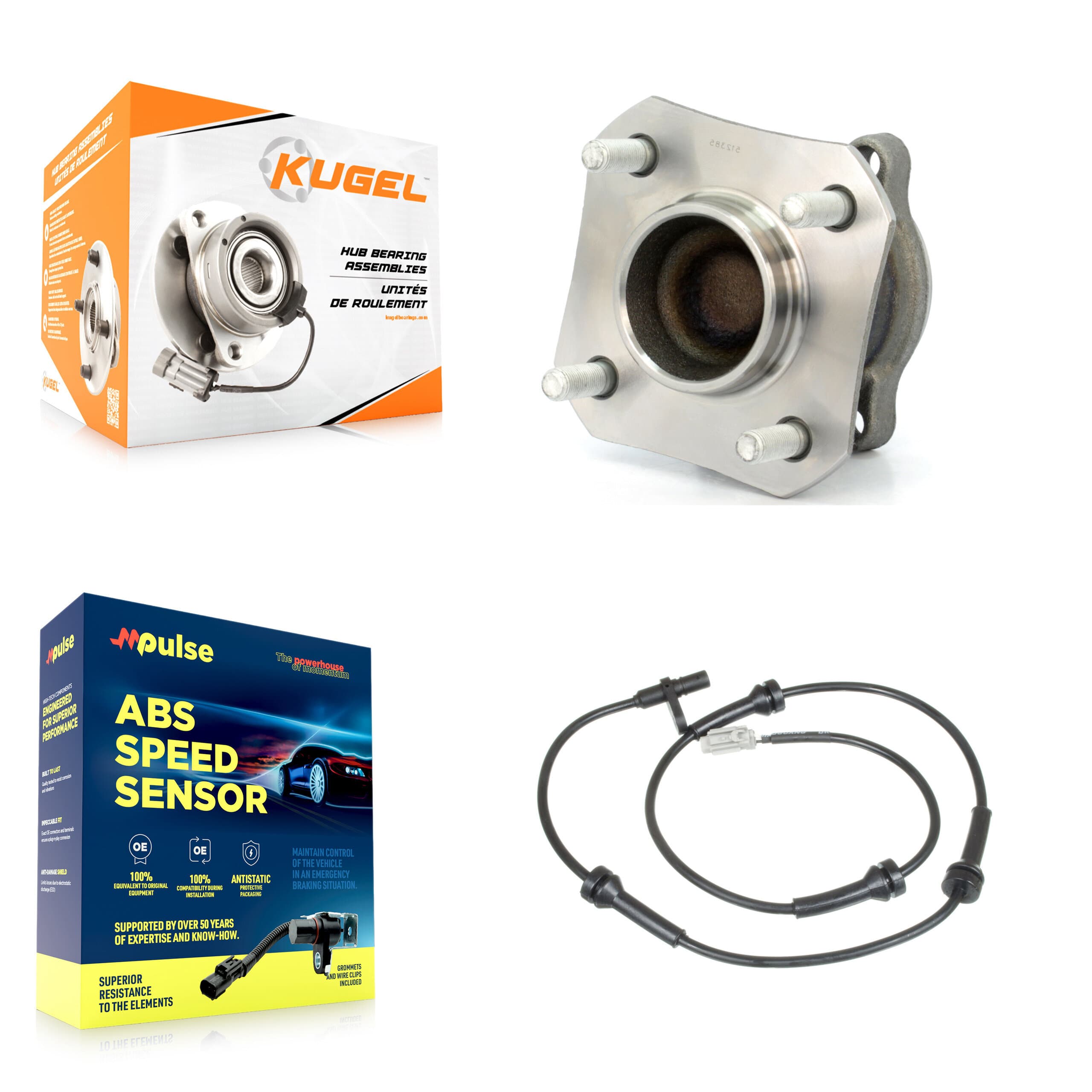 Kugel - K7S-100925 - Rear Wheel Bearing and Hub Assembly Kits image 1