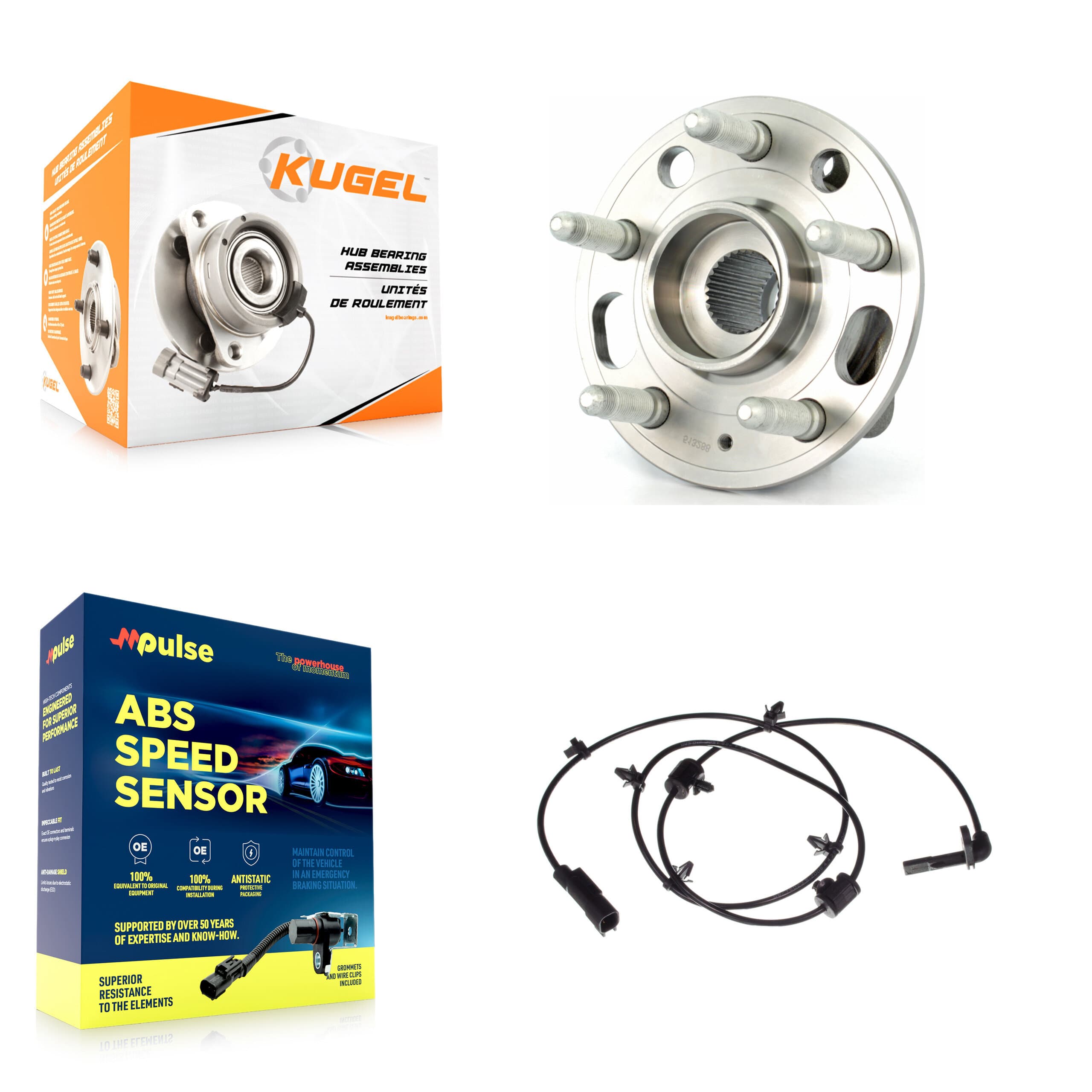 Kugel - K7S-101569 - Rear Wheel Bearing and Hub Assembly Kits image 1