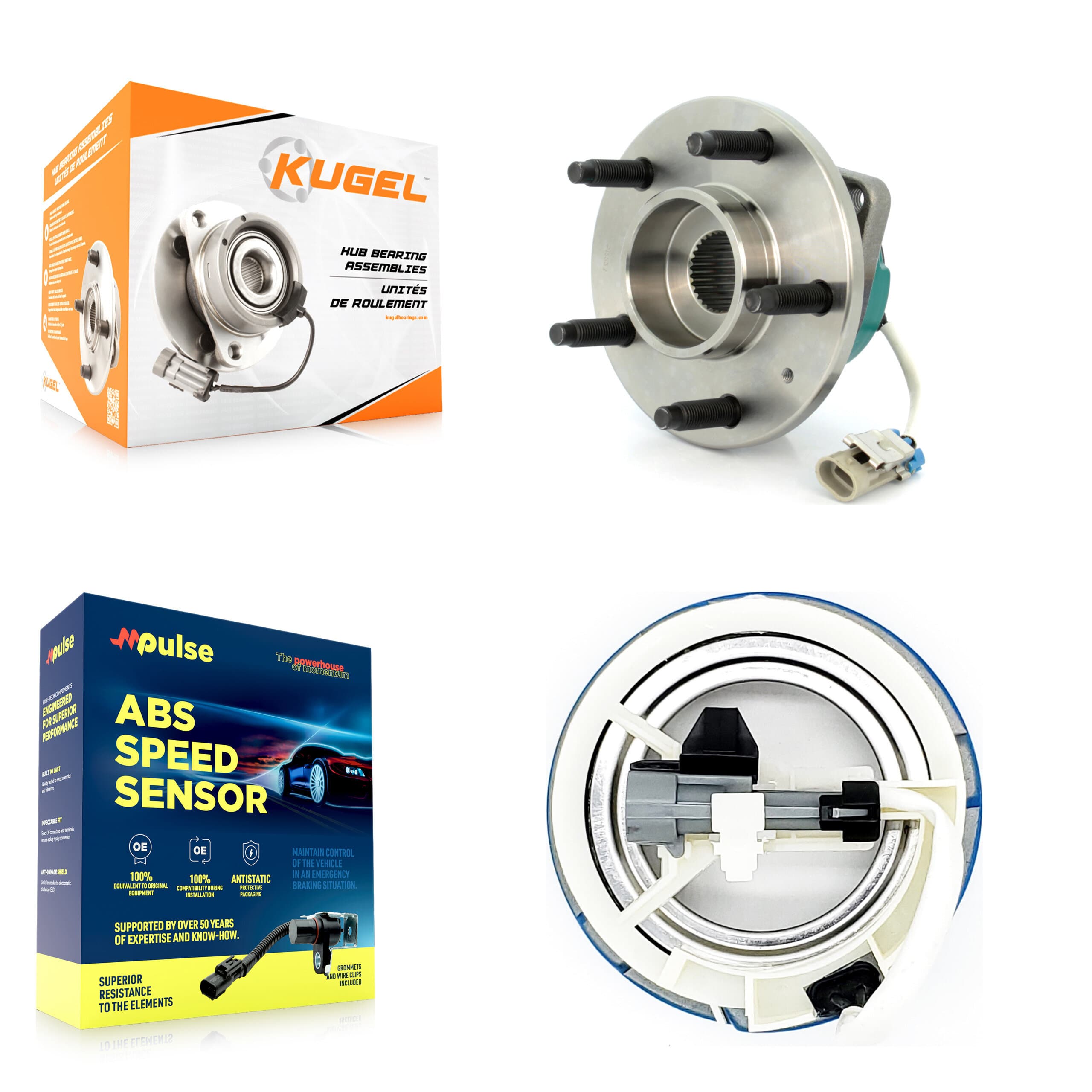 Kugel - K7S-101588 - Rear Wheel Bearing and Hub Assembly Kits image 1