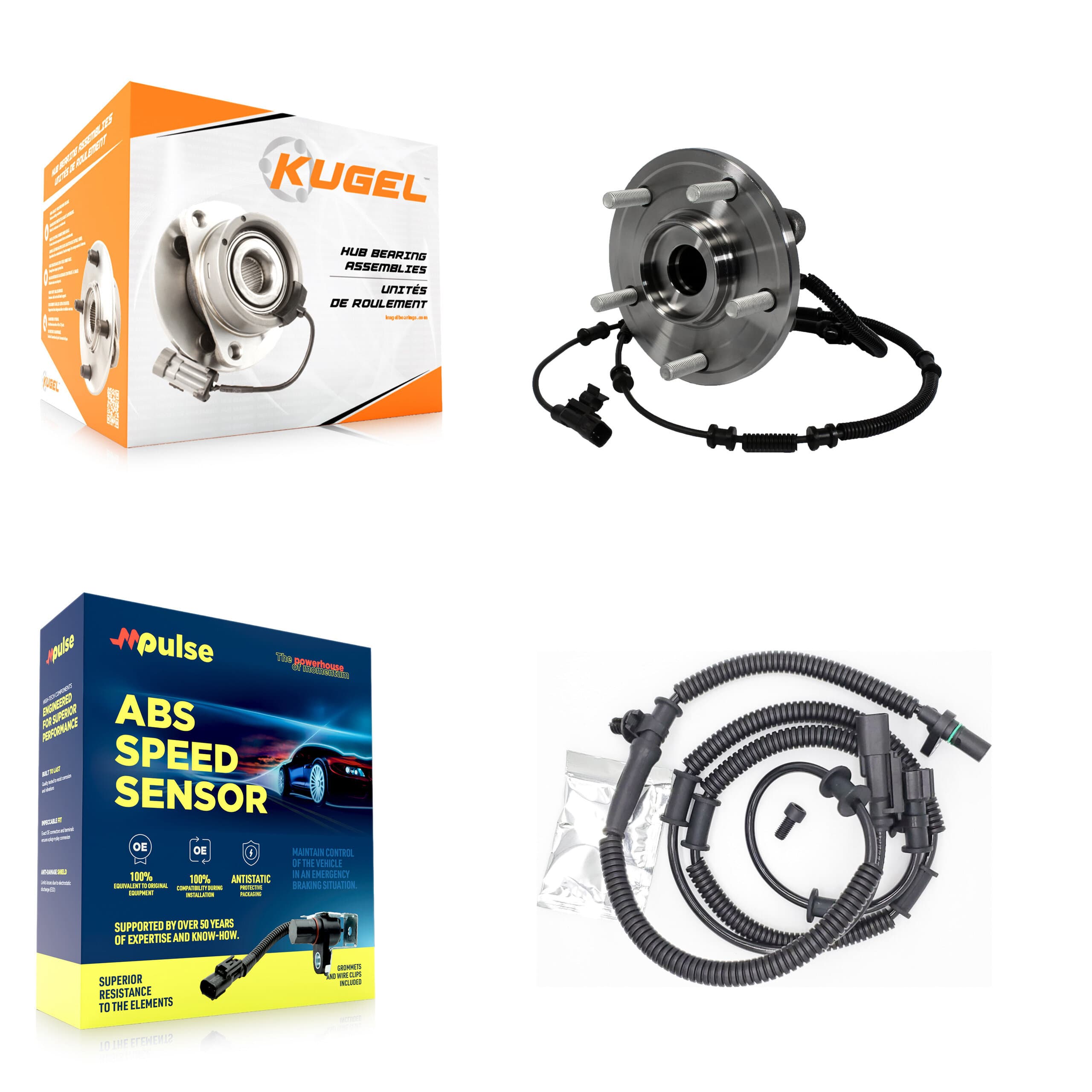 Kugel - K7S-101595 - Rear Wheel Bearing and Hub Assembly Kits image 1