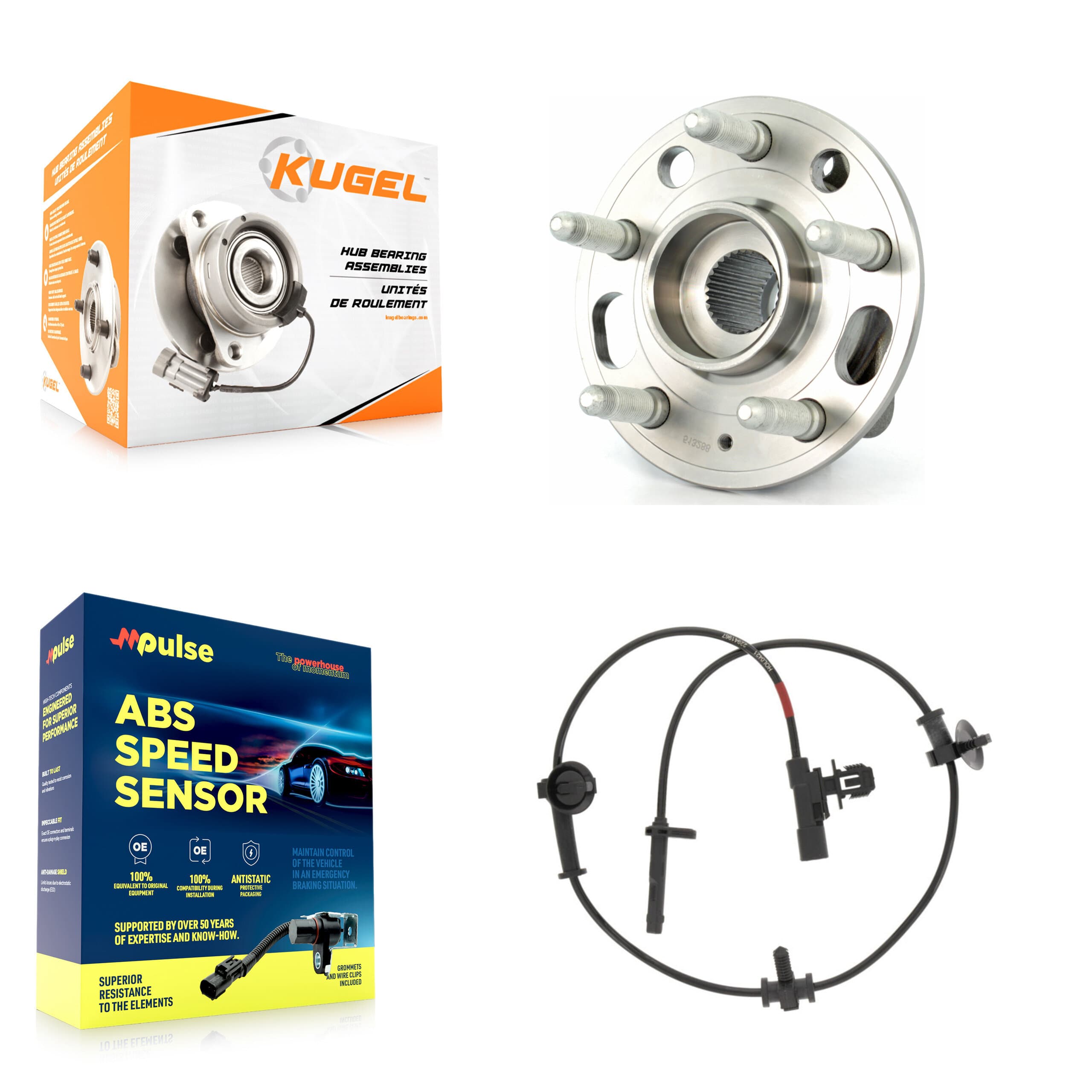 Kugel - K7S-101604 - Rear Wheel Bearing and Hub Assembly Kits image 1