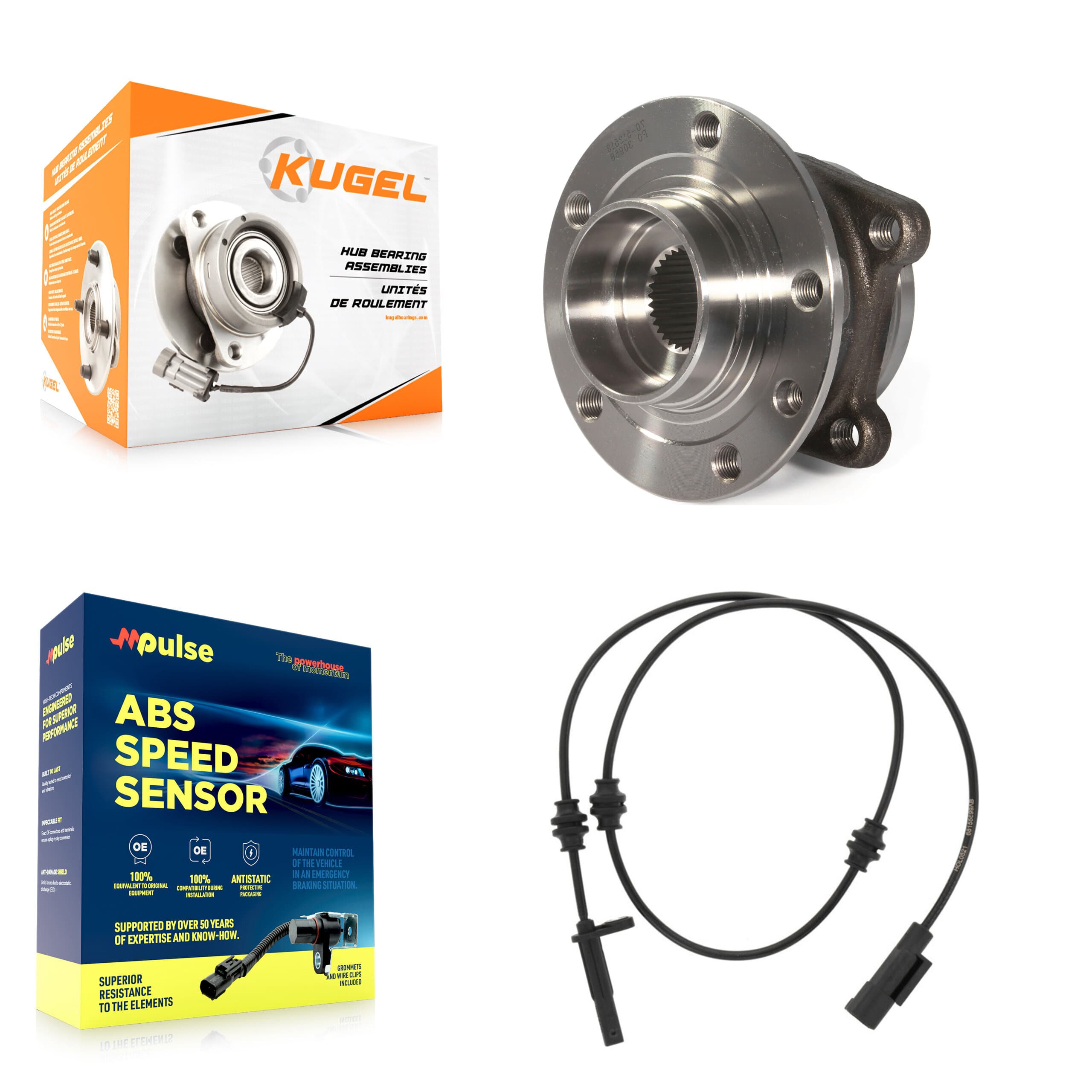 Kugel - K7S-101609 - Rear Wheel Bearing and Hub Assembly Kits image 1