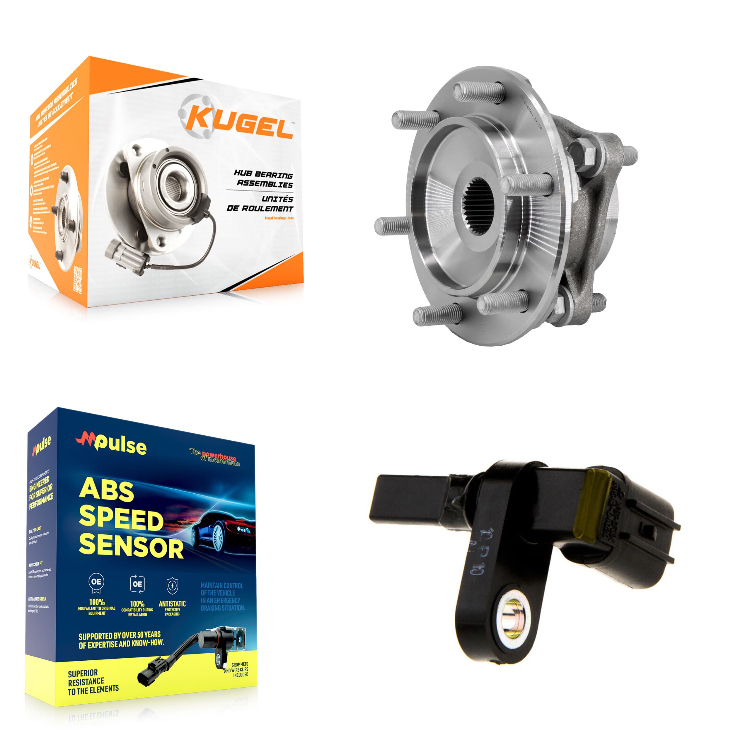 Kugel - K7S-102225 - Front Wheel Bearing and Hub Assembly Kits image 1