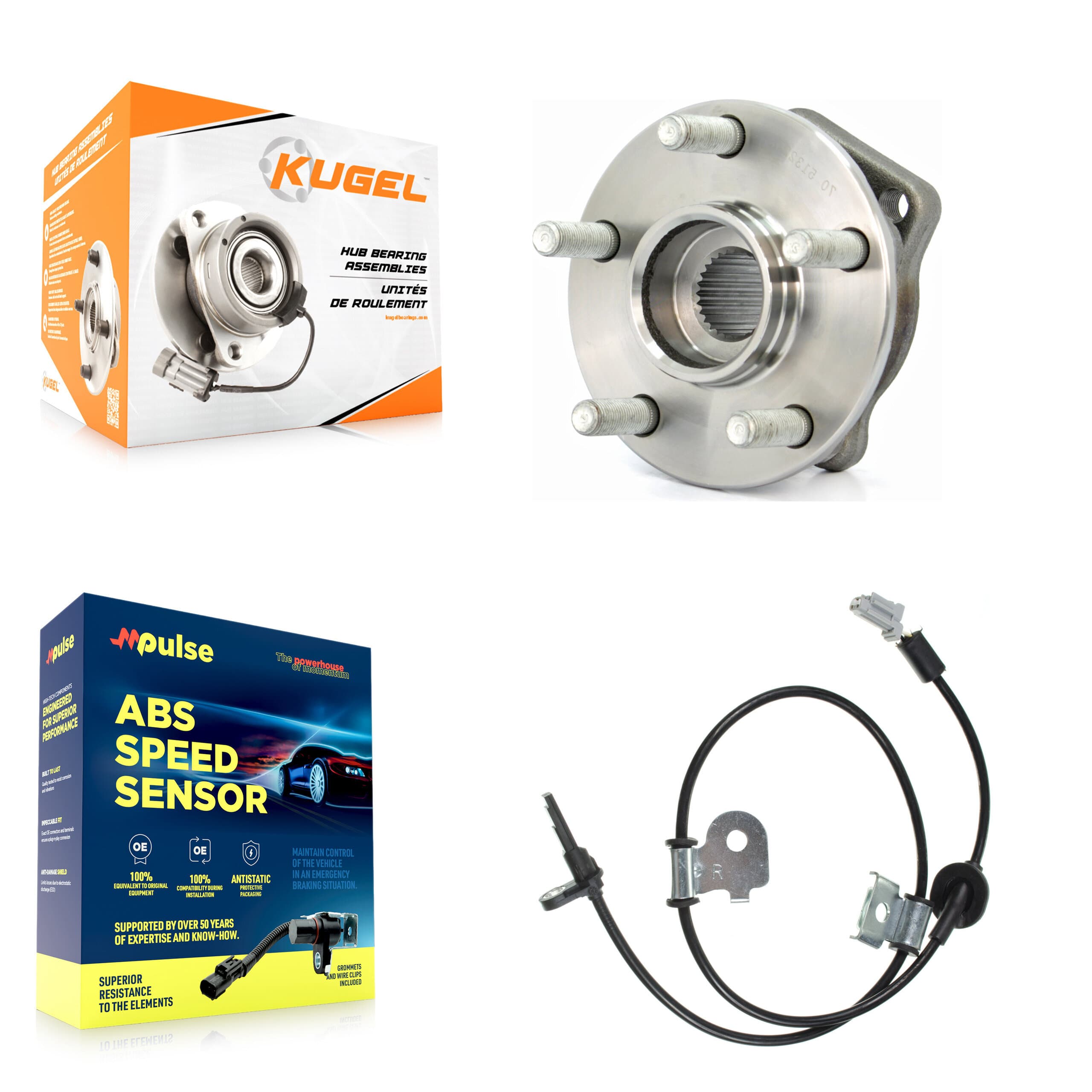 Kugel - K7S-102237 - Front Wheel Bearing and Hub Assembly Kits image 1
