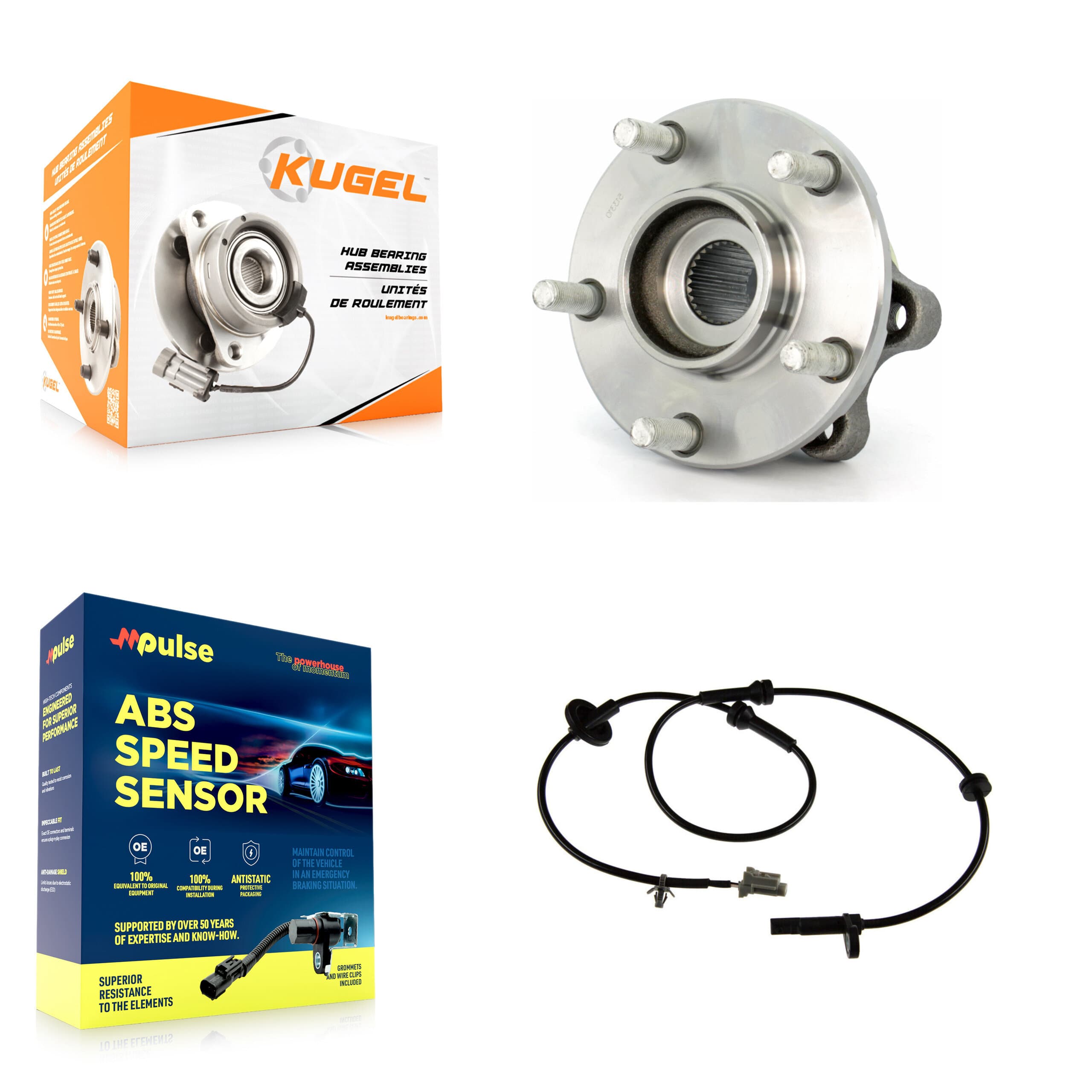 Kugel - K7S-102243 - Front Wheel Bearing and Hub Assembly Kits image 1