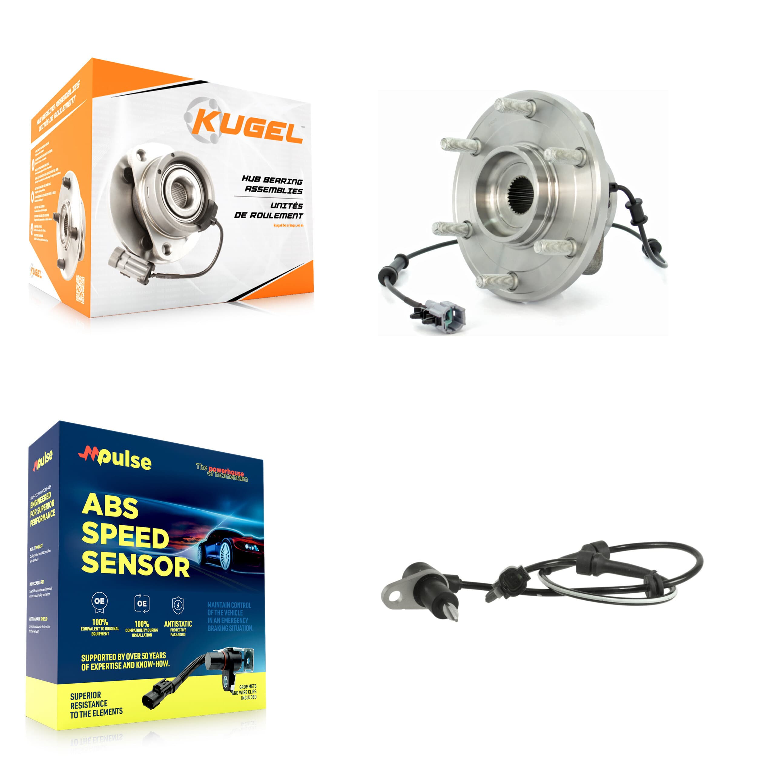 Kugel - K7S-102244 - Front Wheel Bearing and Hub Assembly Kits image 1