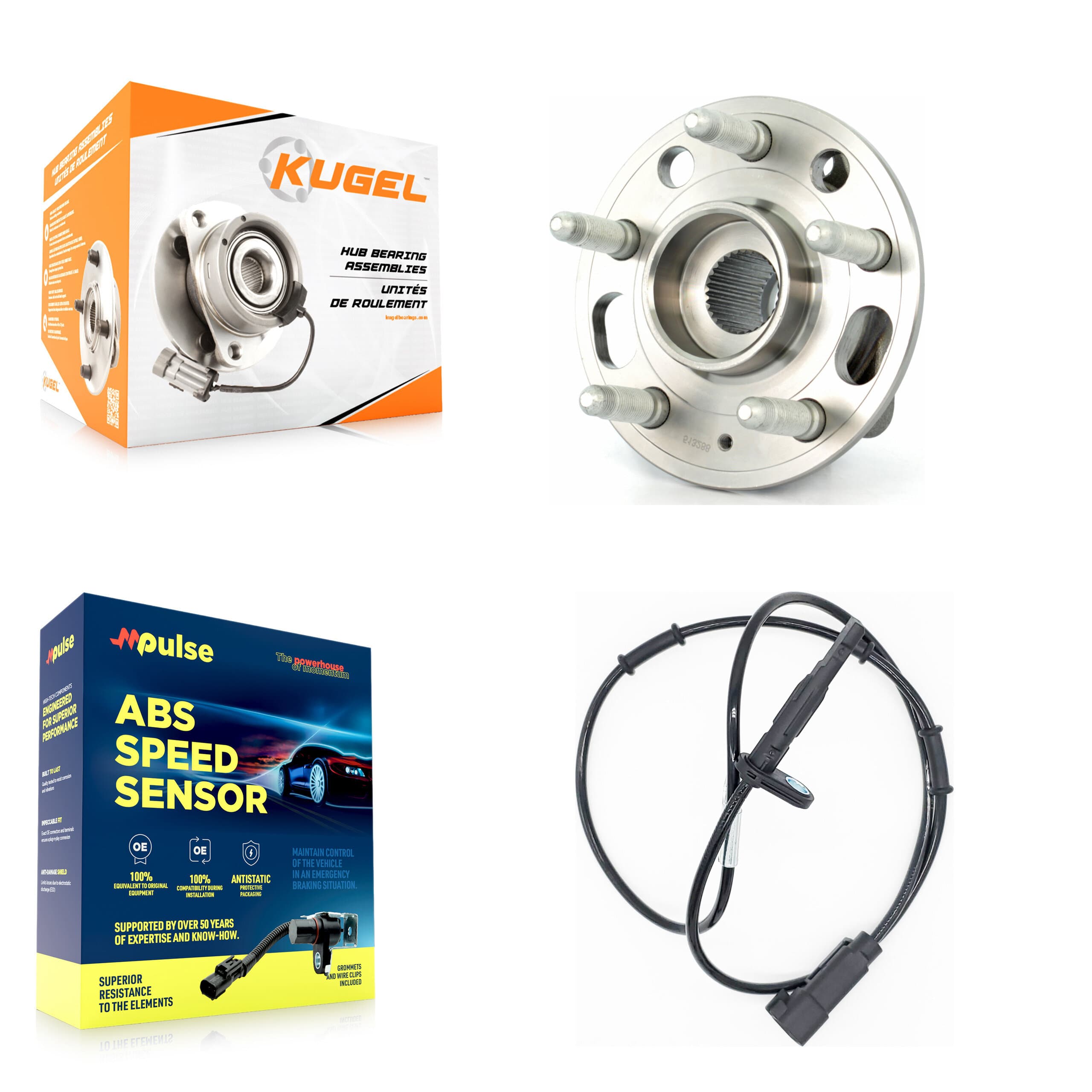 Kugel - K7S-102249 - Front Wheel Bearing and Hub Assembly Kits image 1