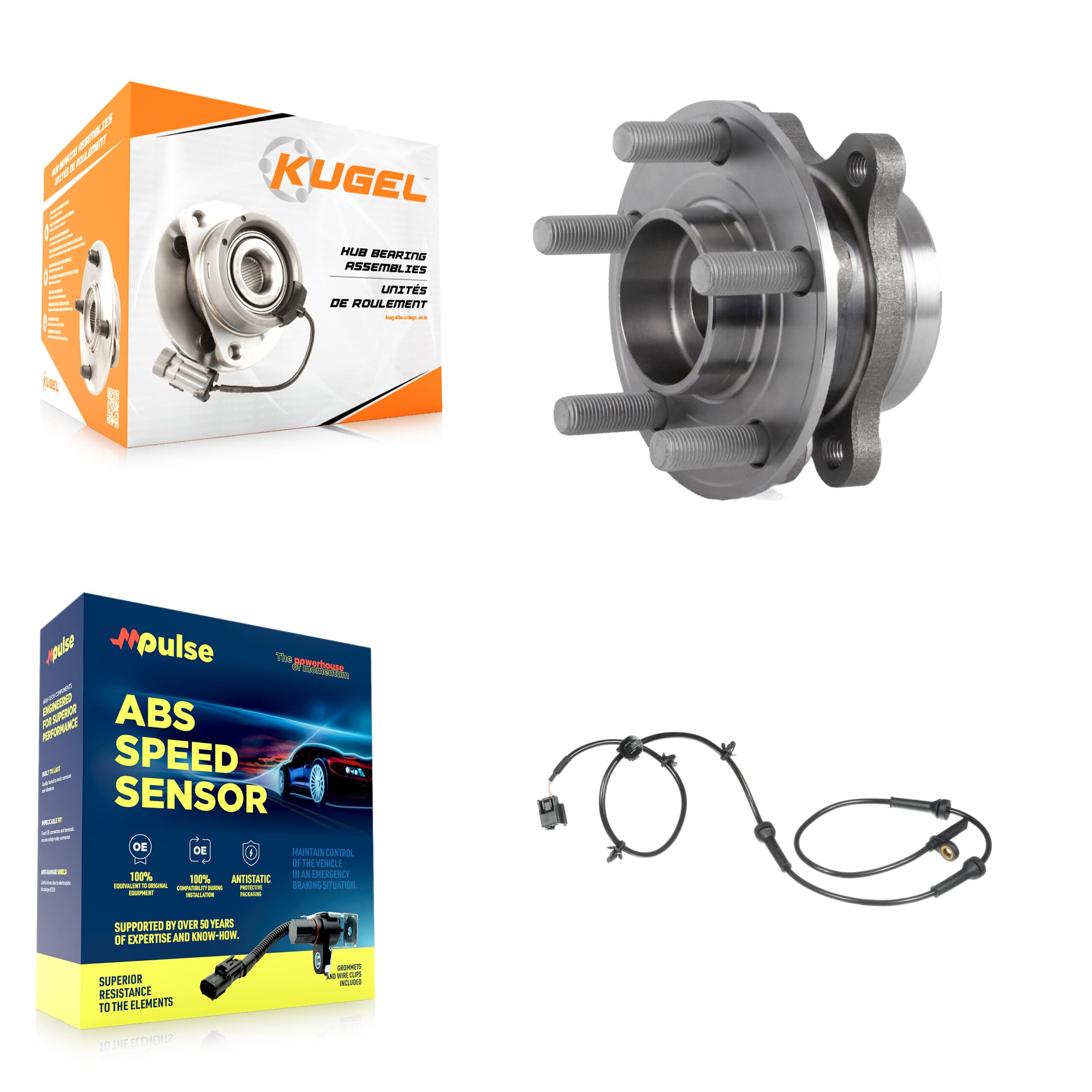 Kugel - K7S-102258 - Front Wheel Bearing and Hub Assembly Kits image 1
