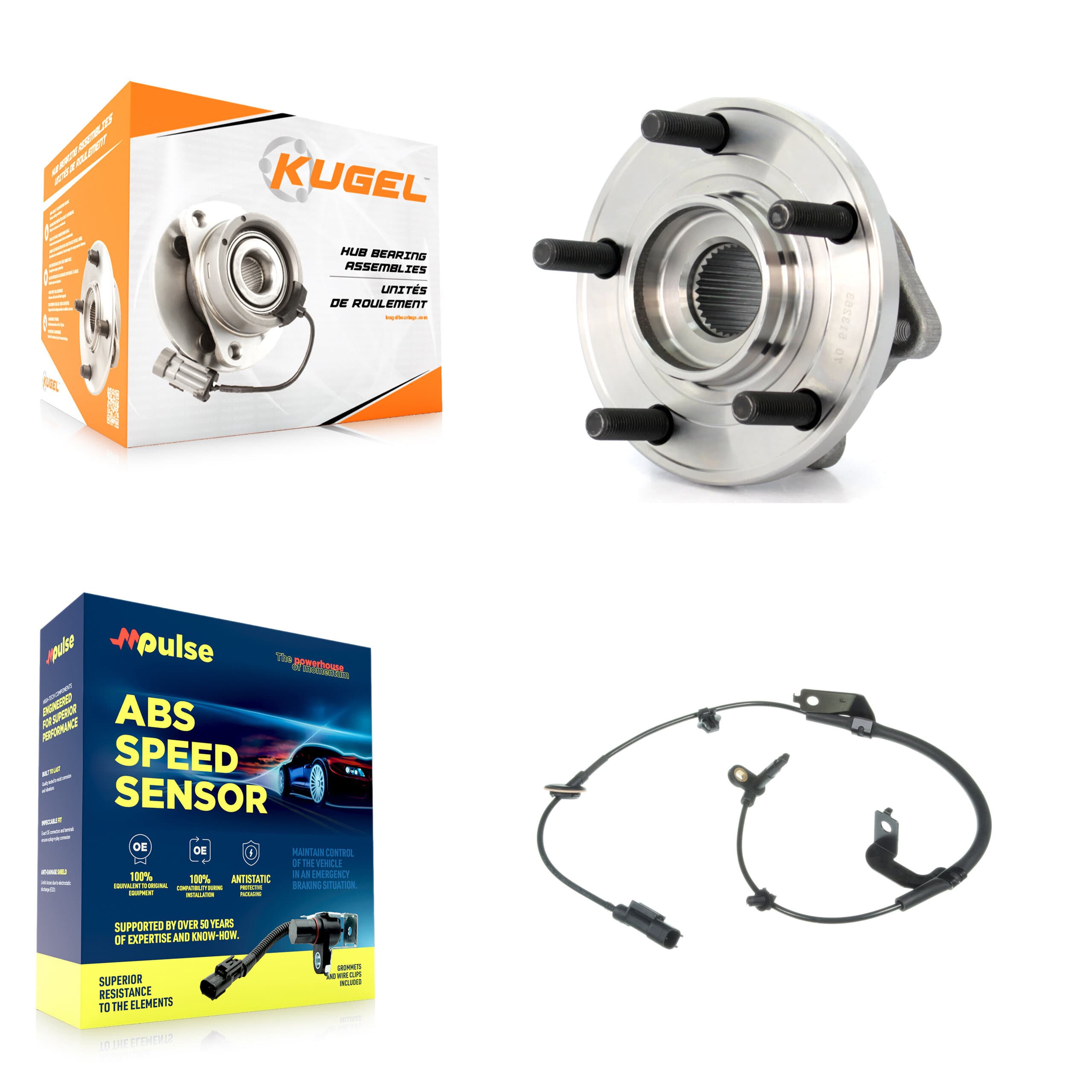 Kugel - K7S-102291 - Front Wheel Bearing and Hub Assembly Kits image 1