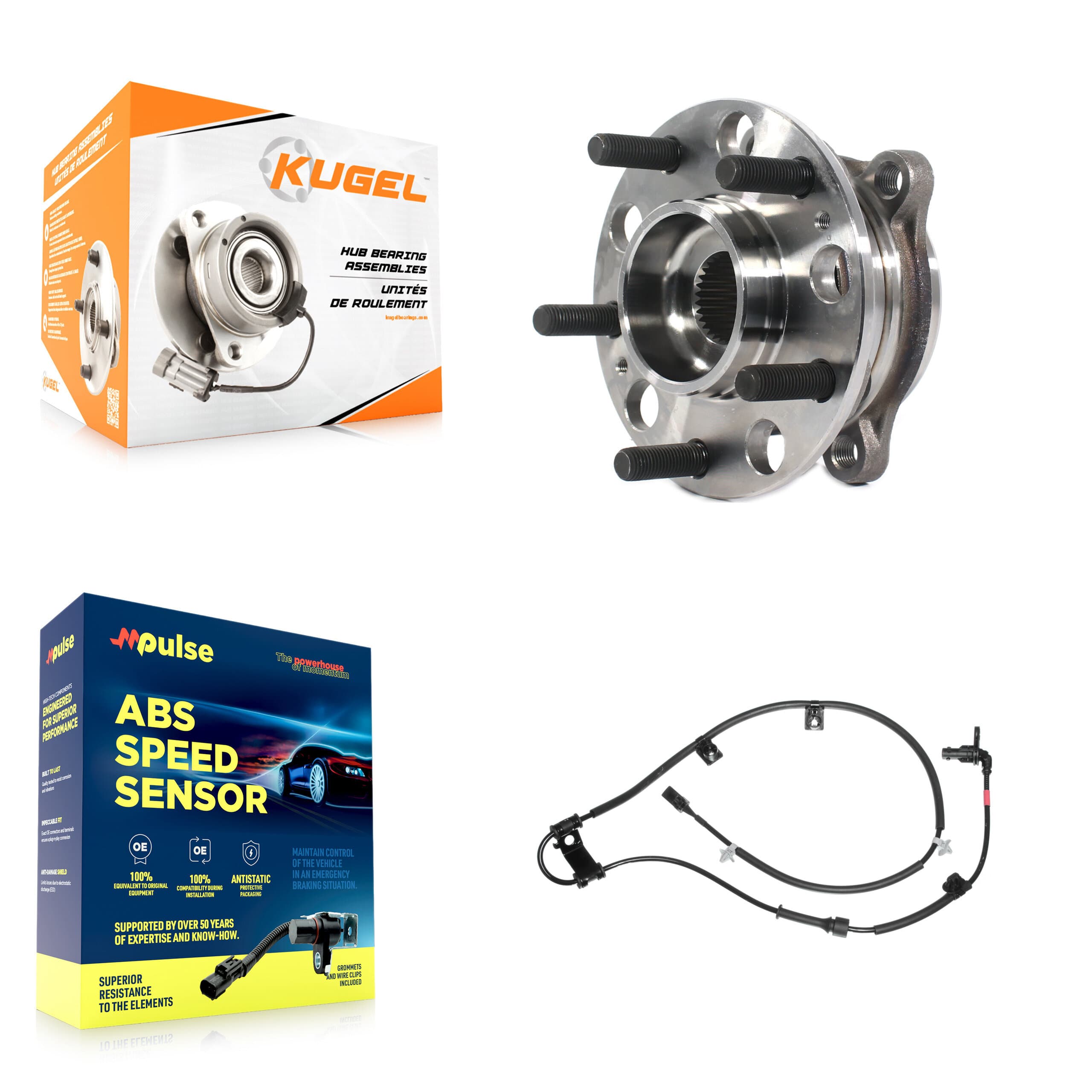 Kugel - K7S-102308 - Front Wheel Bearing and Hub Assembly Kits image 1