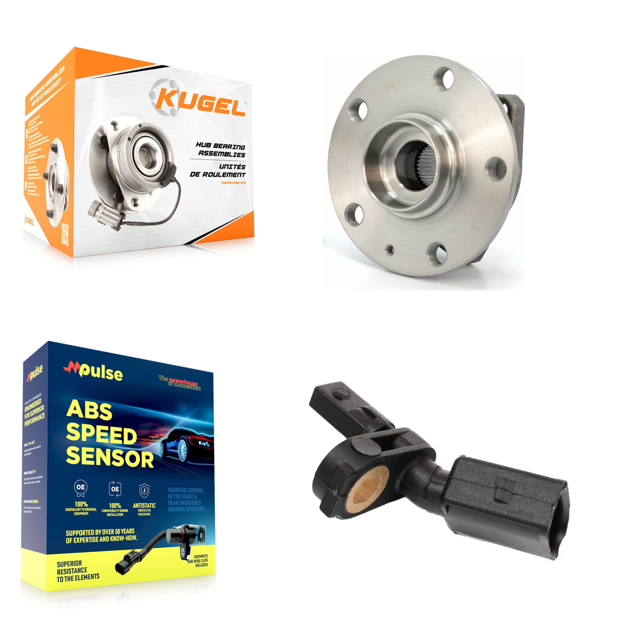 Kugel - K7S-102551 - Front Wheel Bearing and Hub Assembly Kits image 1