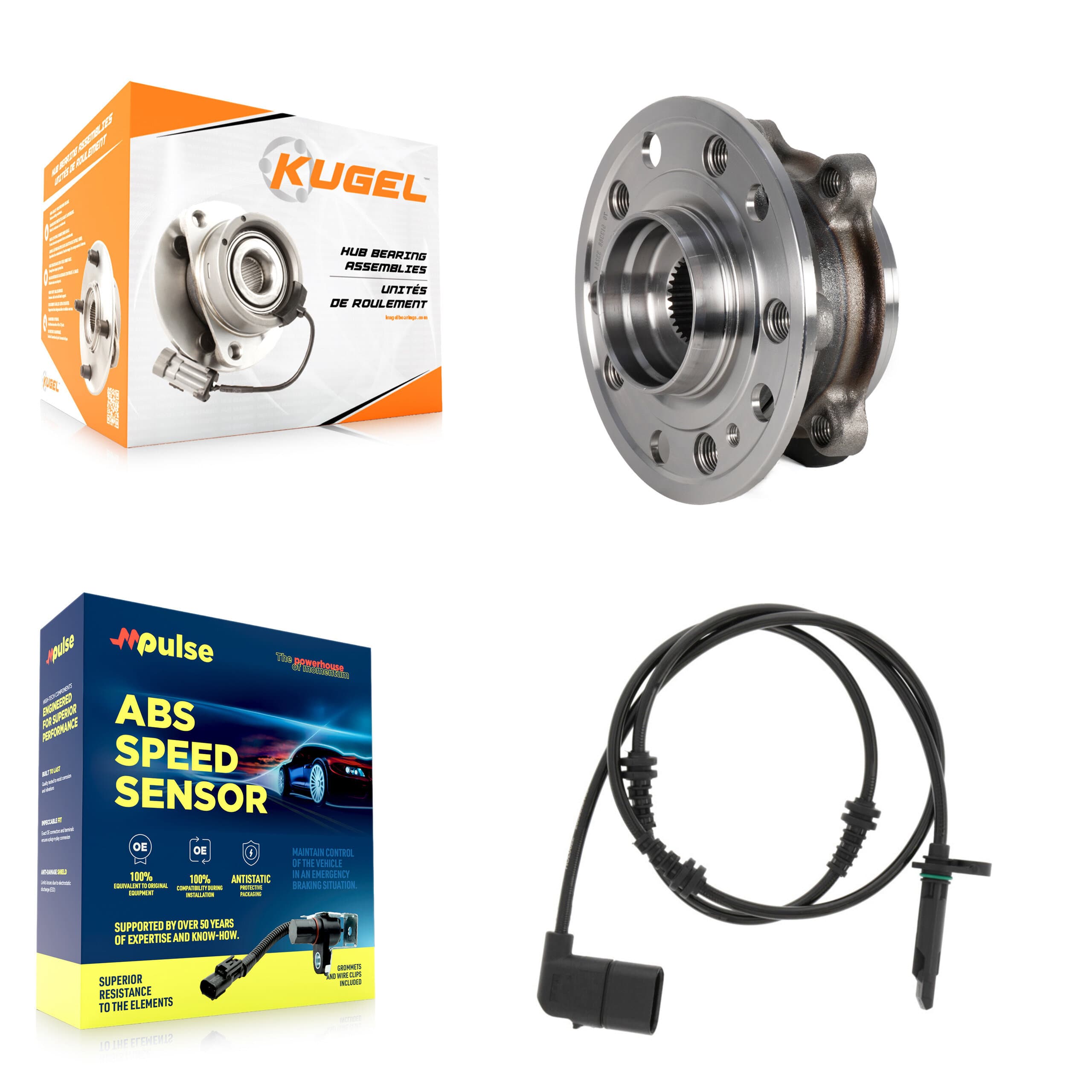 Kugel - K7S-102553 - Front Wheel Bearing and Hub Assembly Kits image 1