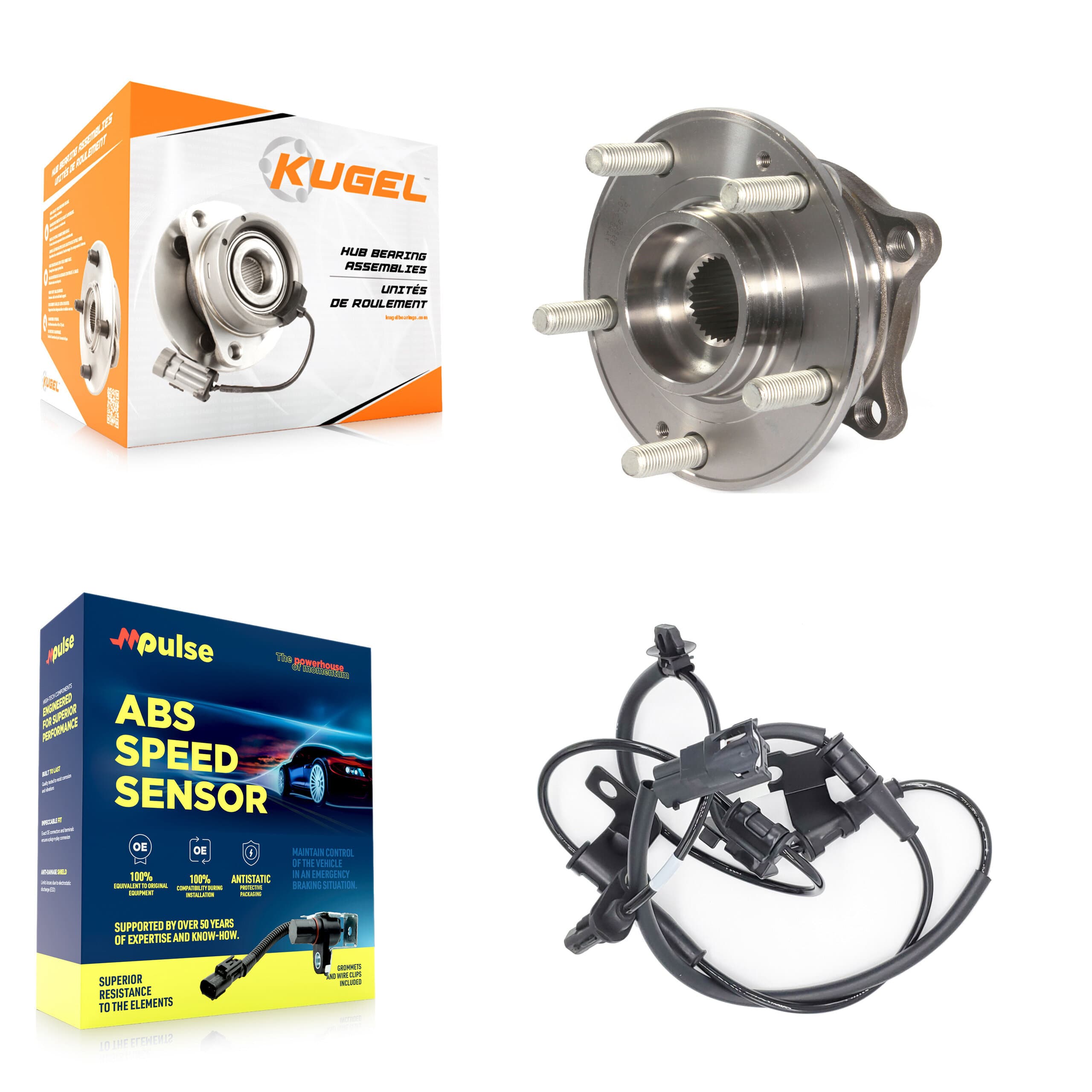 Kugel - K7S-102555 - Front Wheel Bearing and Hub Assembly Kits image 1