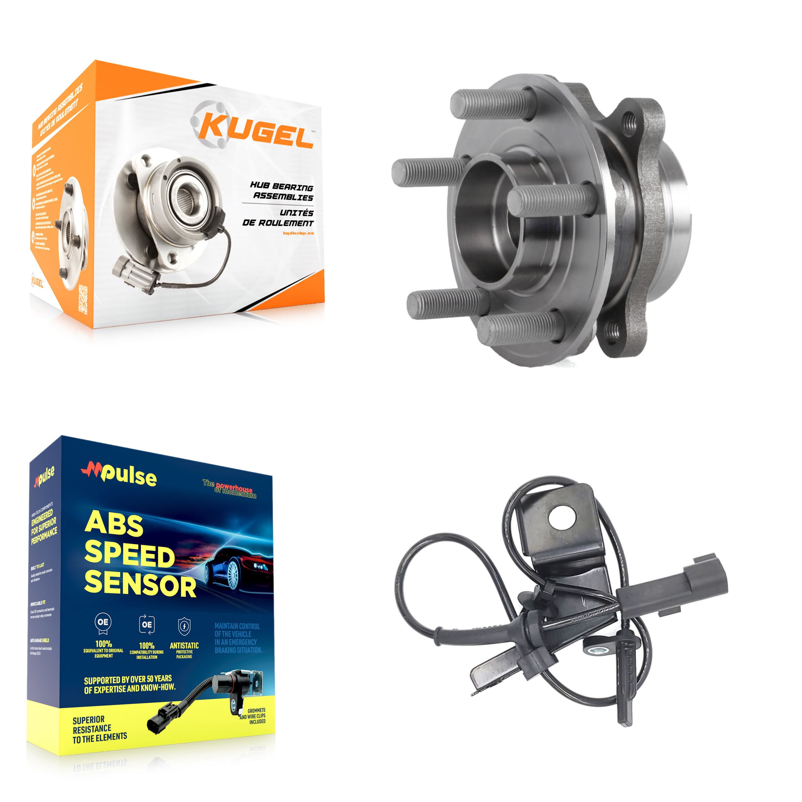 Kugel - K7S-102569 - Front Wheel Bearing and Hub Assembly Kits image 1