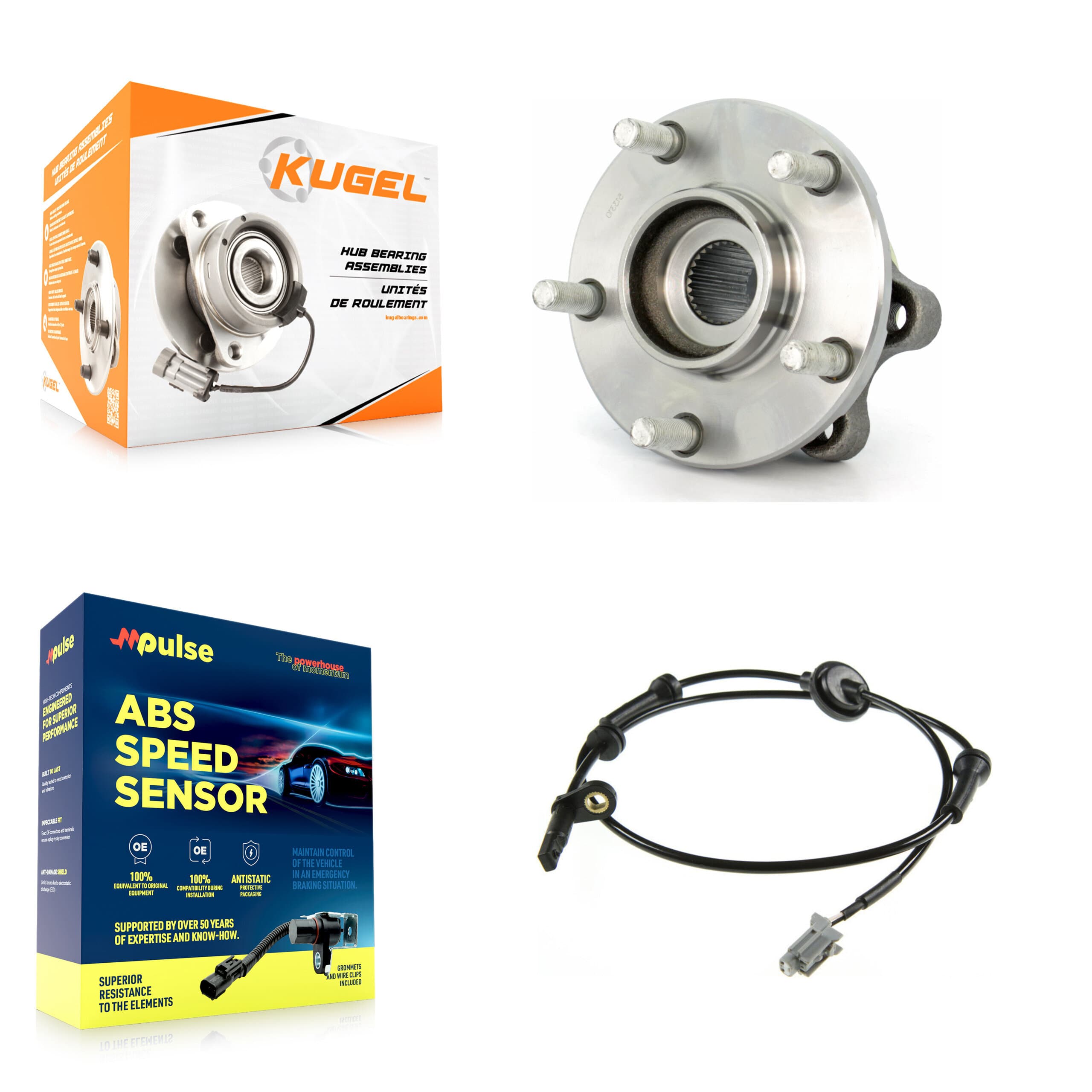 Kugel - K7S-102581 - Front Wheel Bearing and Hub Assembly Kits image 1
