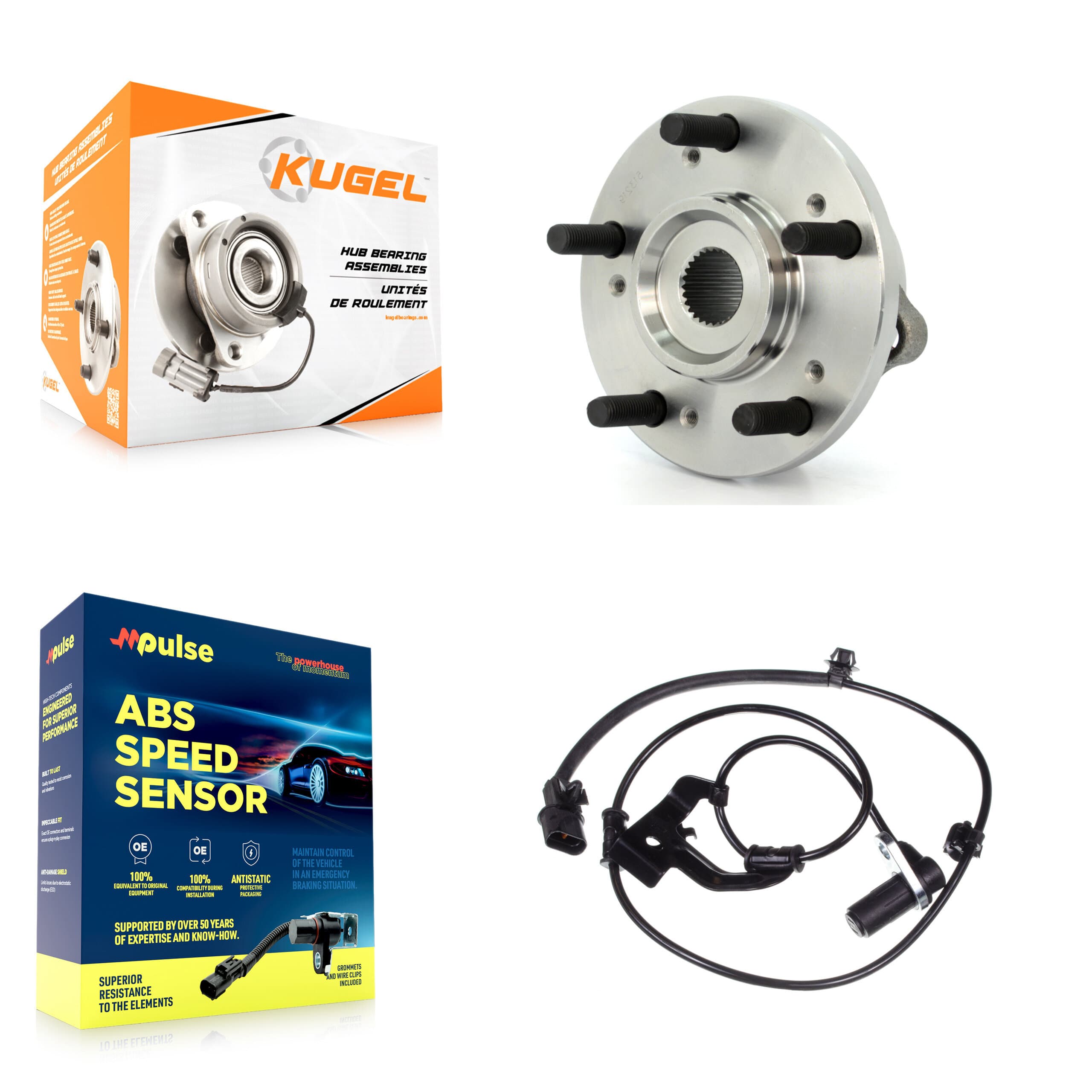 Kugel - K7S-102602 - Front Wheel Bearing and Hub Assembly Kits image 1